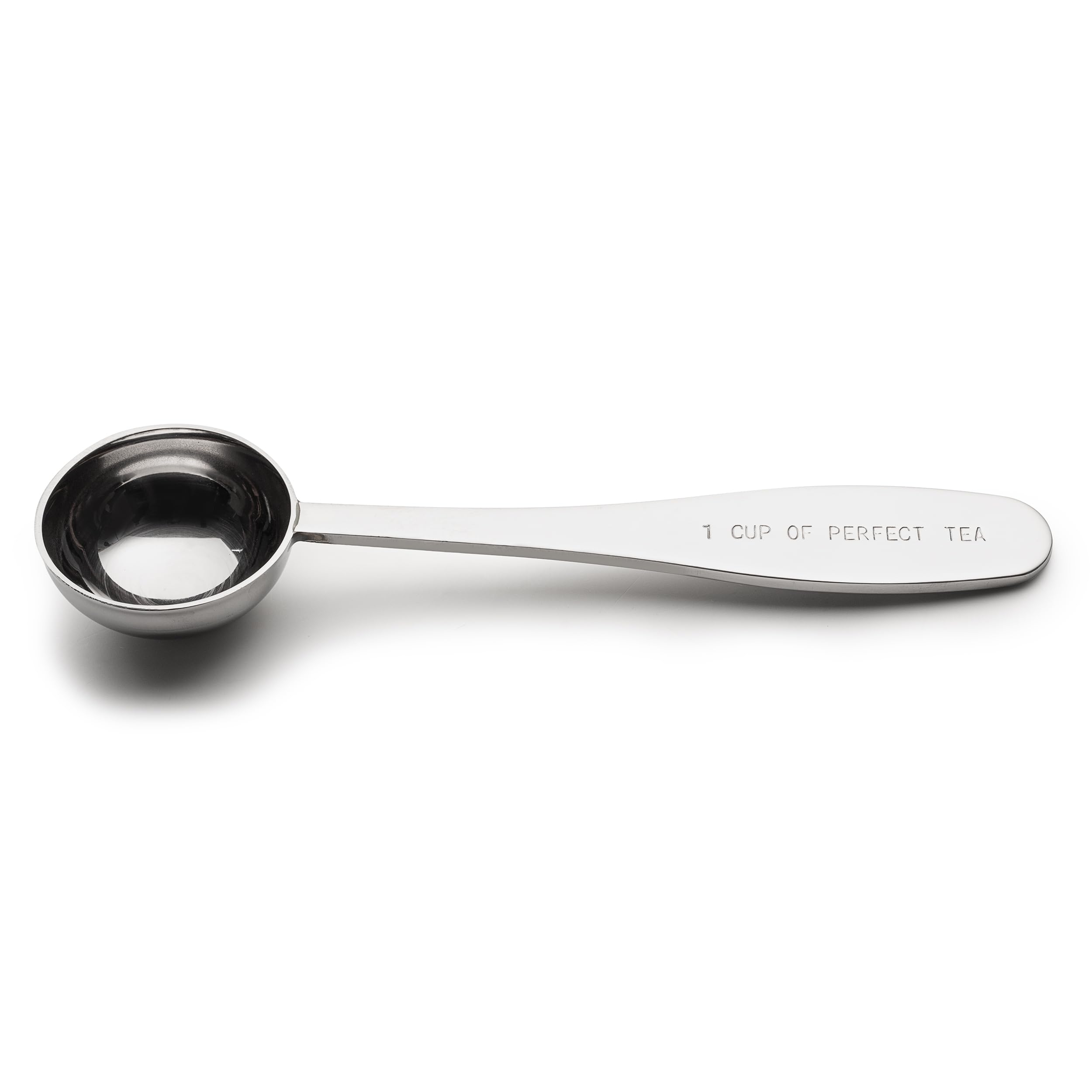 Loose Leaf Tea Spoon Measure | One Cup Of Perfect Tea | Stainless Steel Scoop | Premium High Polish Finish
