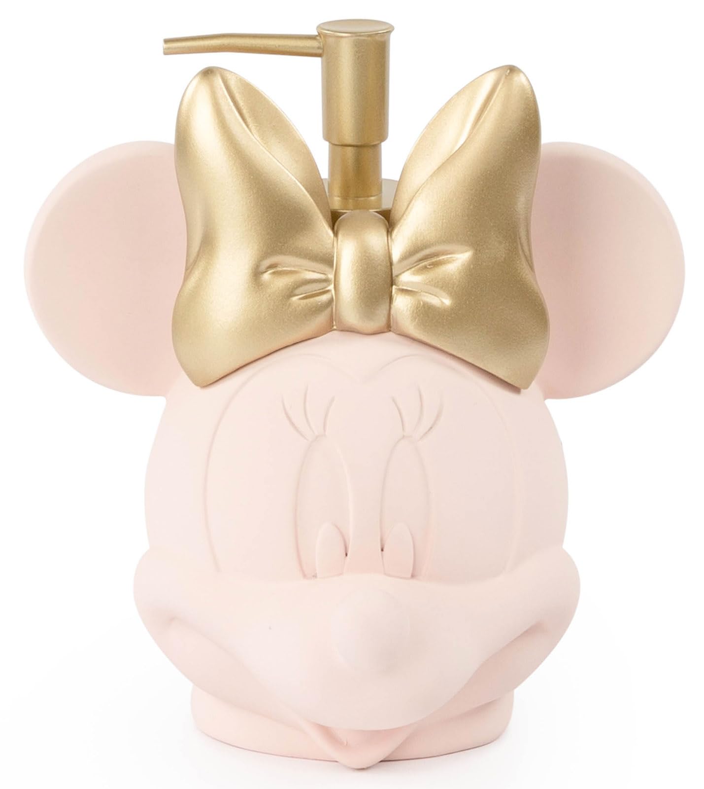Jay Franco Disney Minnie Mouse Soap Dispenser - Pink Resin Lotion Pump - Bathroom D  Cor