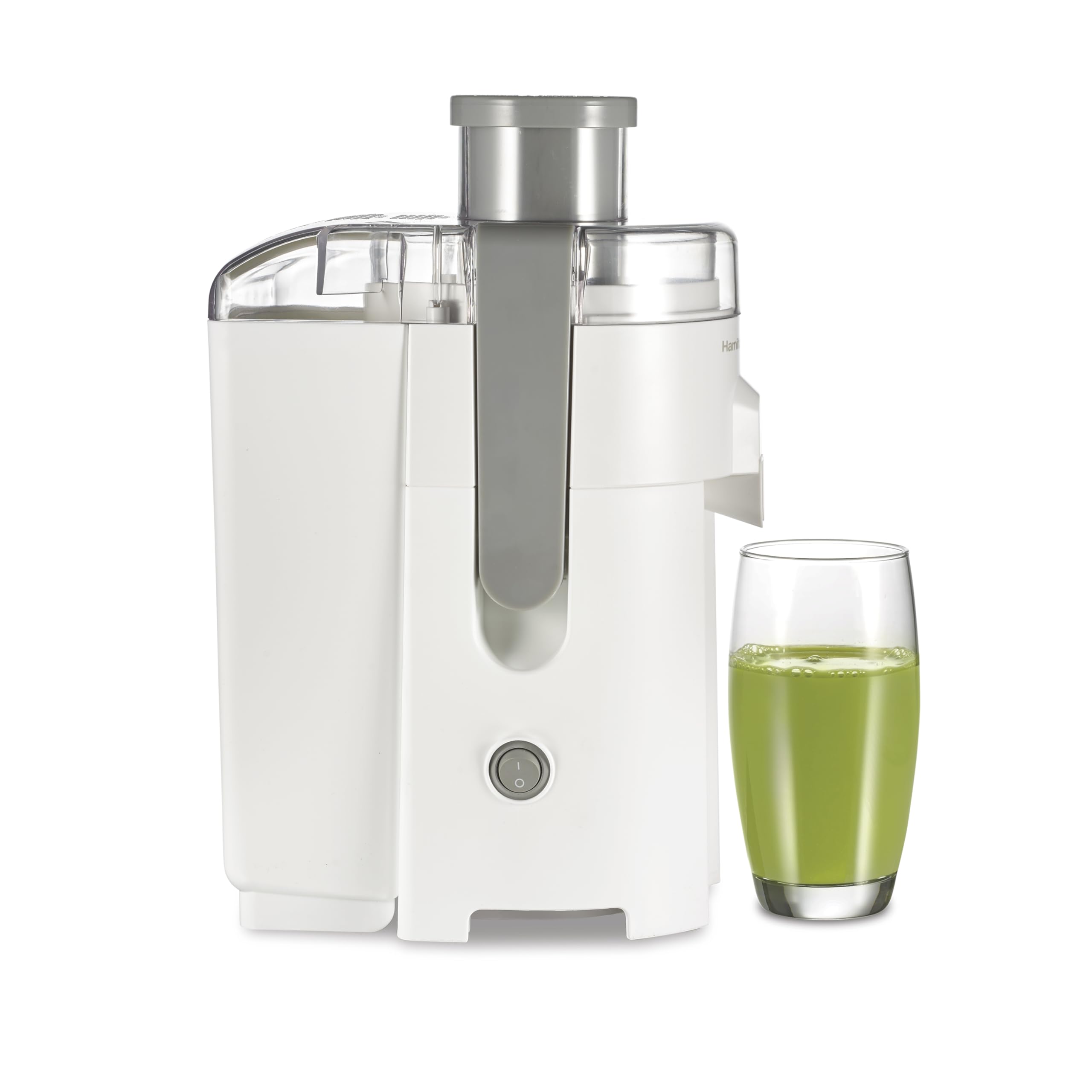 Hamilton Beach HealthSmart Juicer Machine, Compact Centrifugal Extractor, 2.4    Feed Chute for Fruits and Vegetables, Easy to C