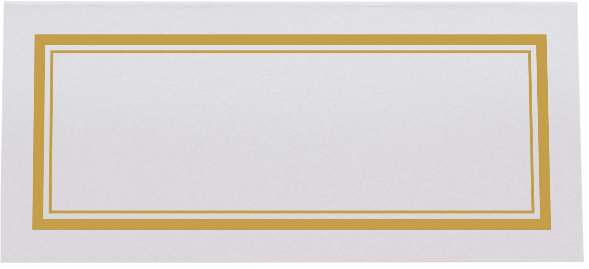 Double Line Border Printable Place Cards, Gold (Choose Color), Set Of 60 (10 Sheets), Laser & Inkjet Printers - Wedding, Party,