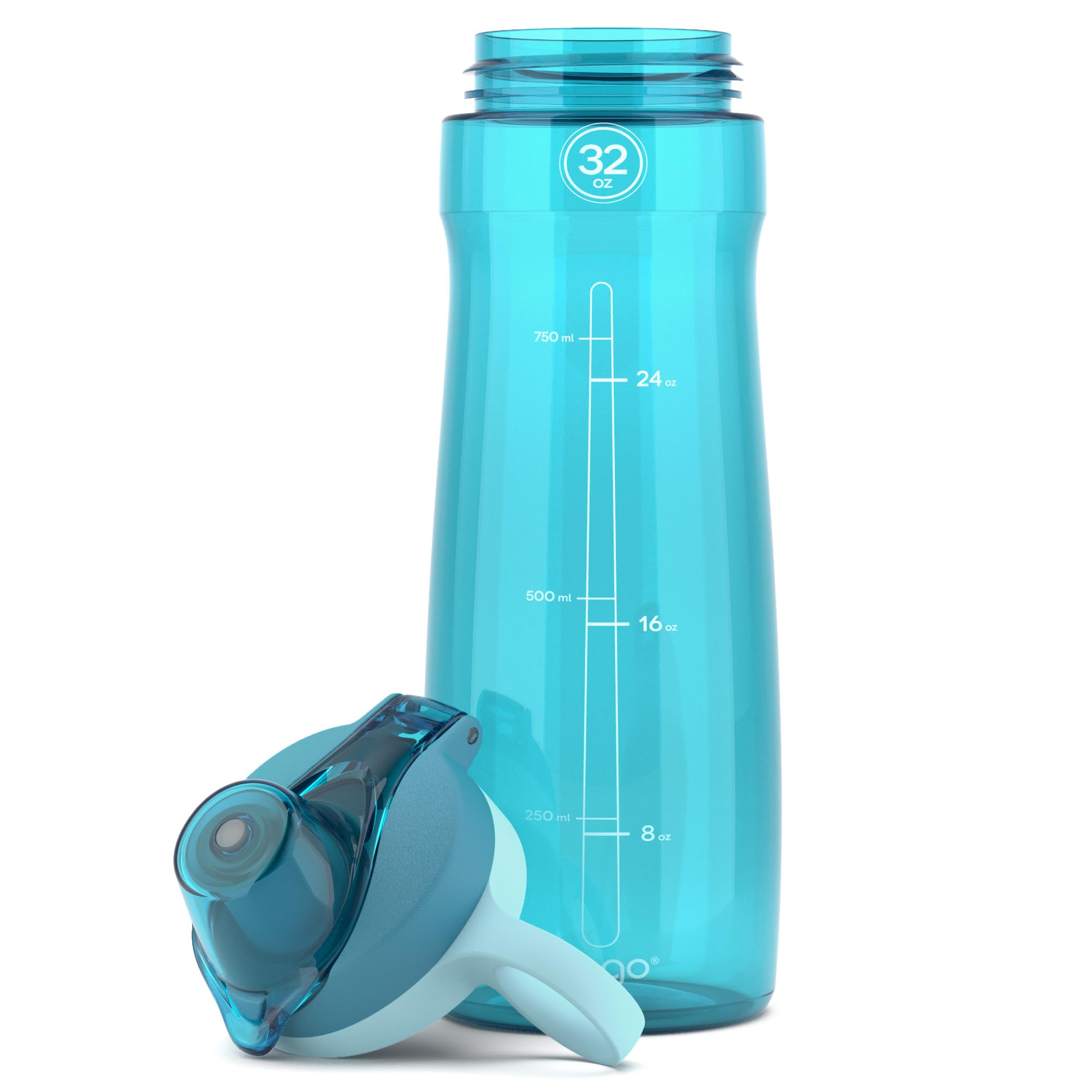Pogo BPA-Free Plastic Water Bottle, 32 oz, Blue Atoll, Model 233-0432-027-6