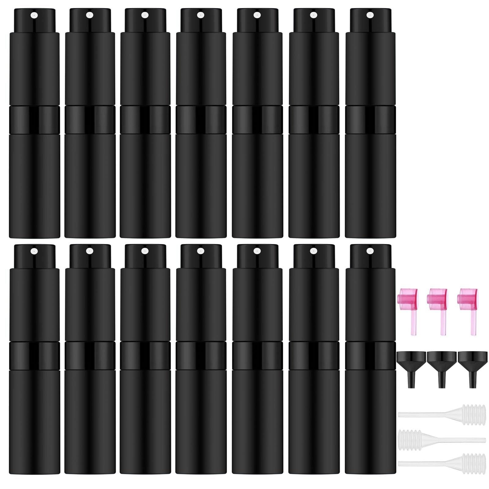 Lil Ray 8Ml/30Pcs Portable Mini Perfume Atomizer, Refillable Empty Small Spray Bottle For Travel, Twist Type Pocket Cologne Spra