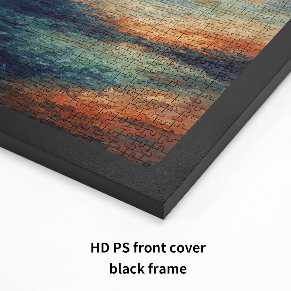 Lavezee Puzzle Frame 20x27, Black 20x27 Frame for Puzzle Photo Picture for Wall, Metal 20 by 27 Picture Frame for Wedding Christ