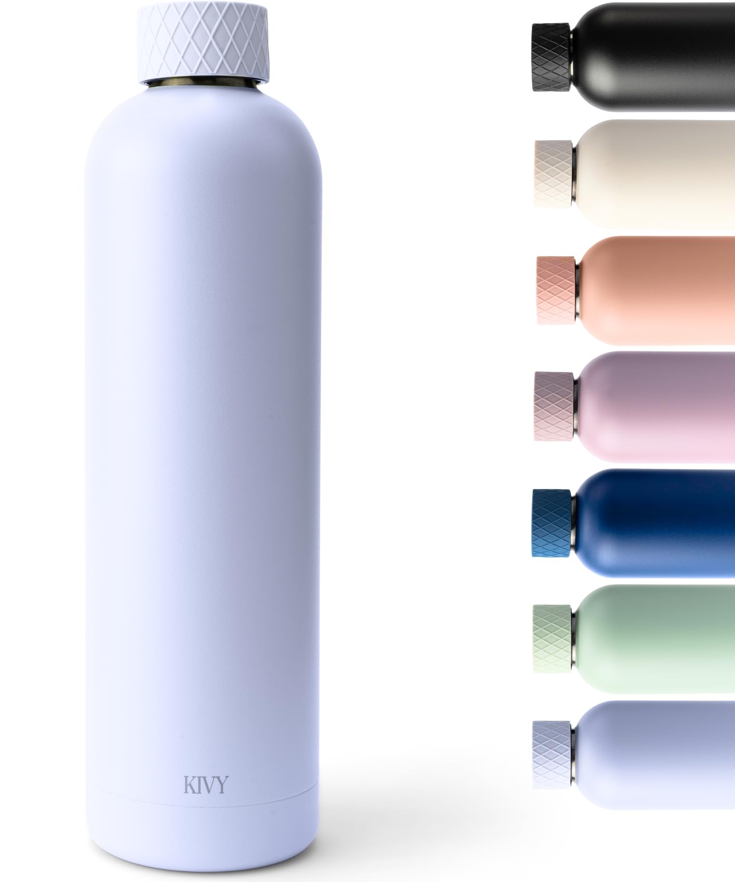 KIVY Stainless Steel Insulated Water Bottle 32oz [LEAK PROOF] - Insulated Stainless Steel Water Bottle - Stainless Steel Drinkin