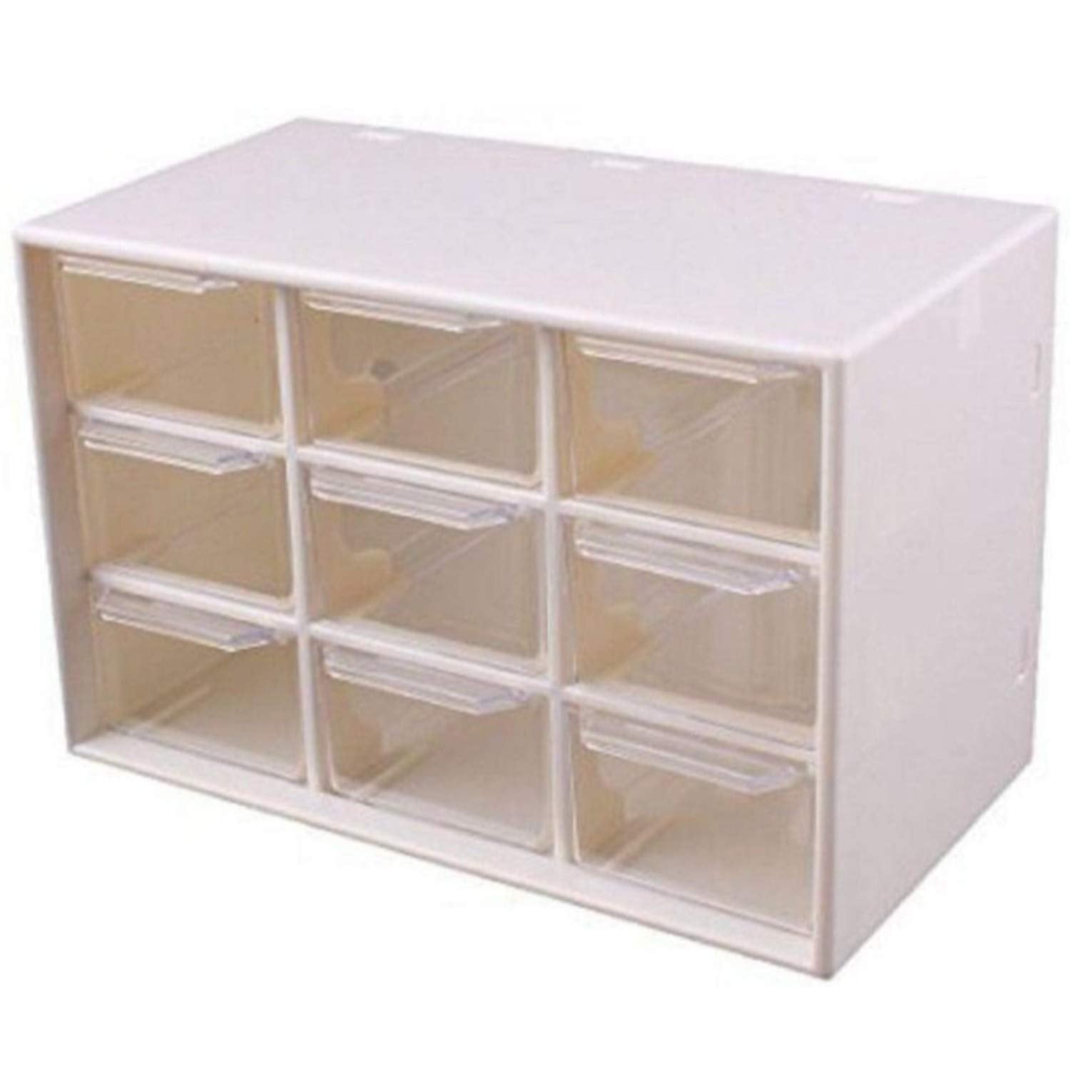 Divinext 9 Drawers Plastic Multipurpose Jewellery Storage Container Box (18.4 X 12 X 10 Cm, Multicolor)