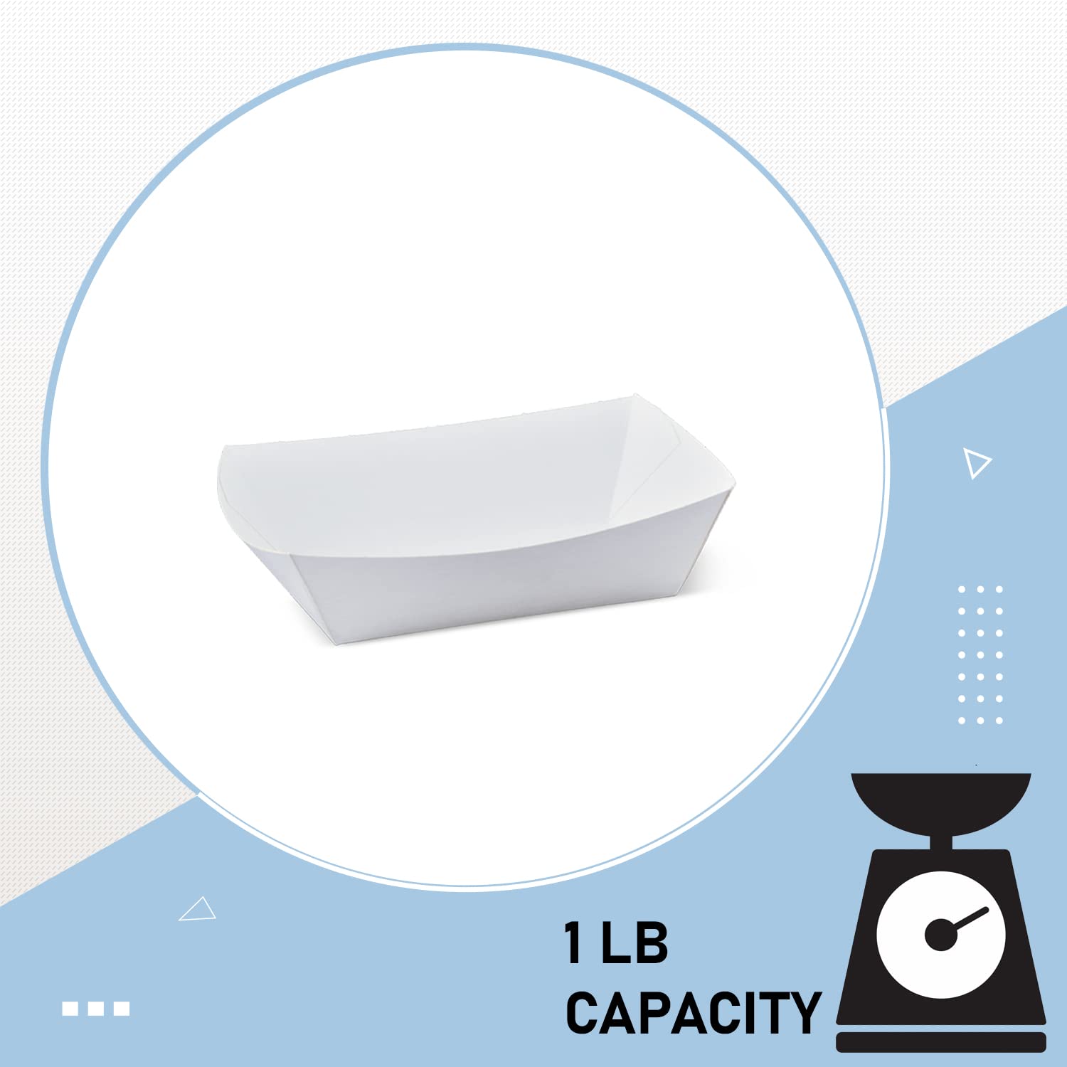 Angel'S Peel Lounge White Paper Food Tray- Grease-Resistant And Microwavable- Heavy Duty Paper Trays Great For Tacos, Nachos, Fr