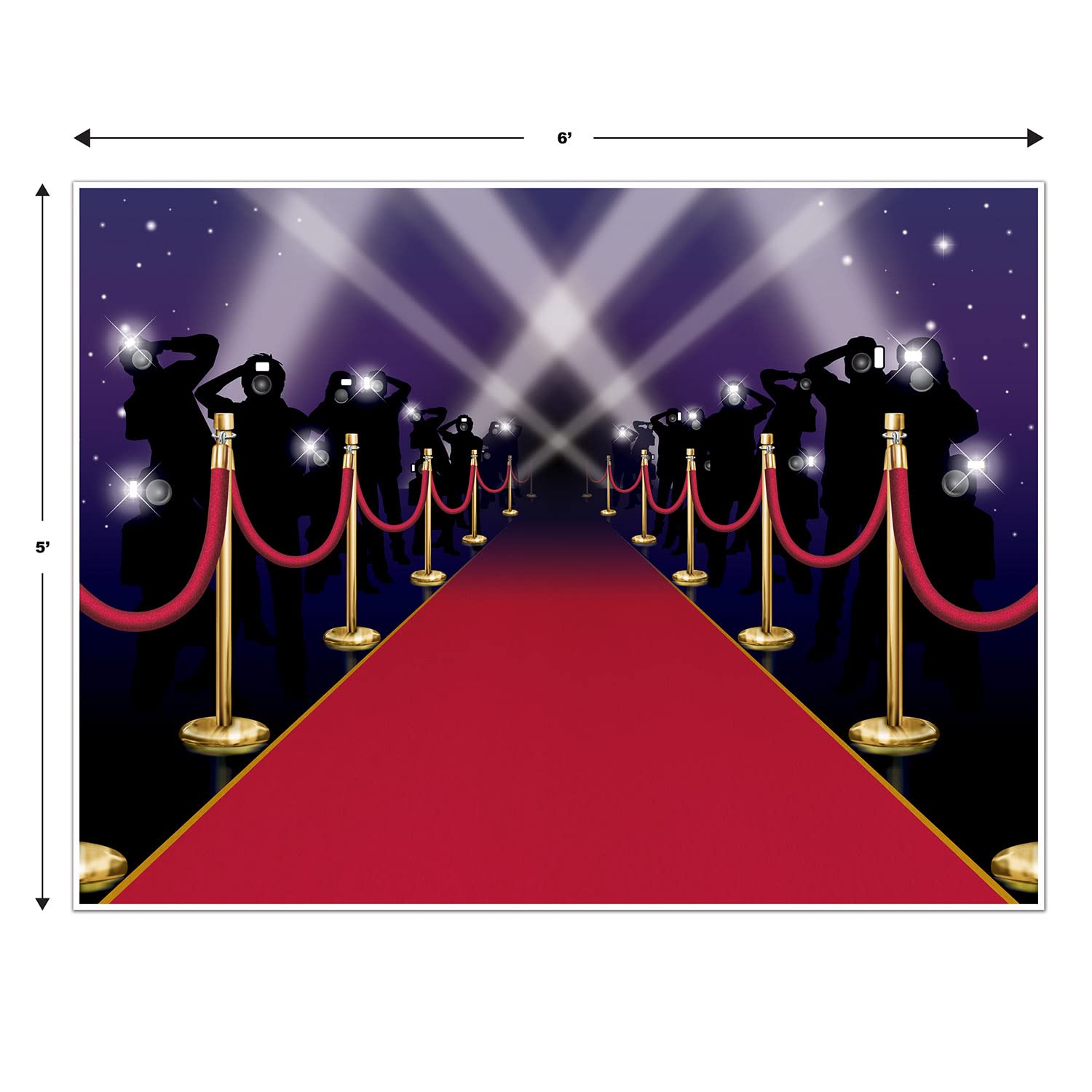 Red Carpet Insta Mural Photo Backdrop Pack of 2