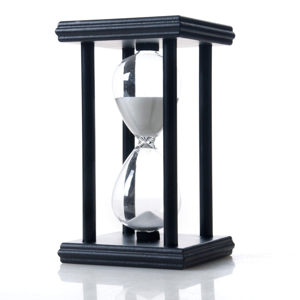 Bellaware Hourglass Sand Timer, 30 Minutes Wood Sand Clock