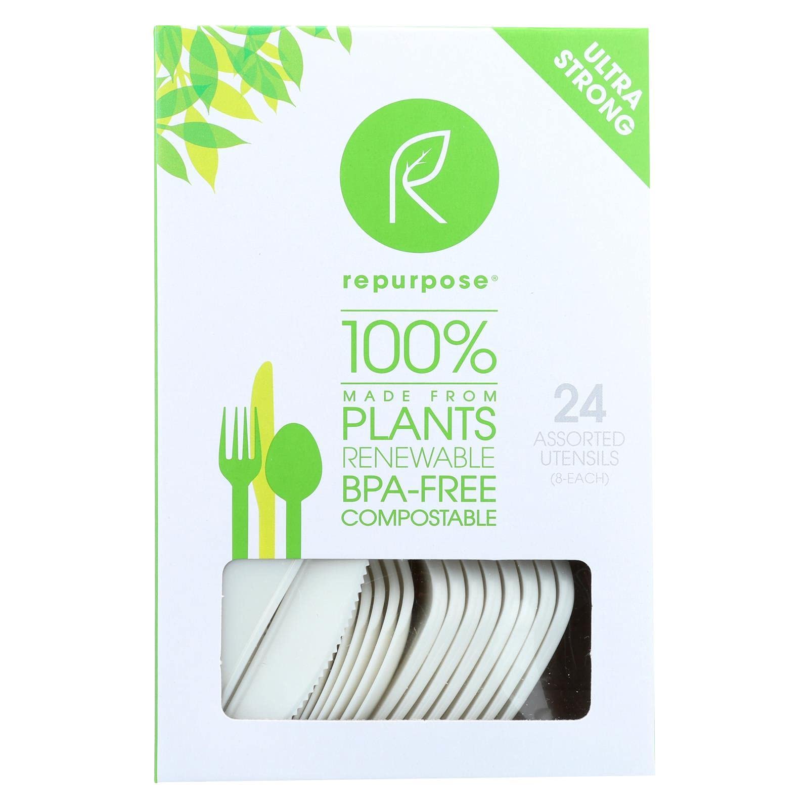 Repurpose Plant Base High Heat Utensils Set - Case Of 20-24 Count