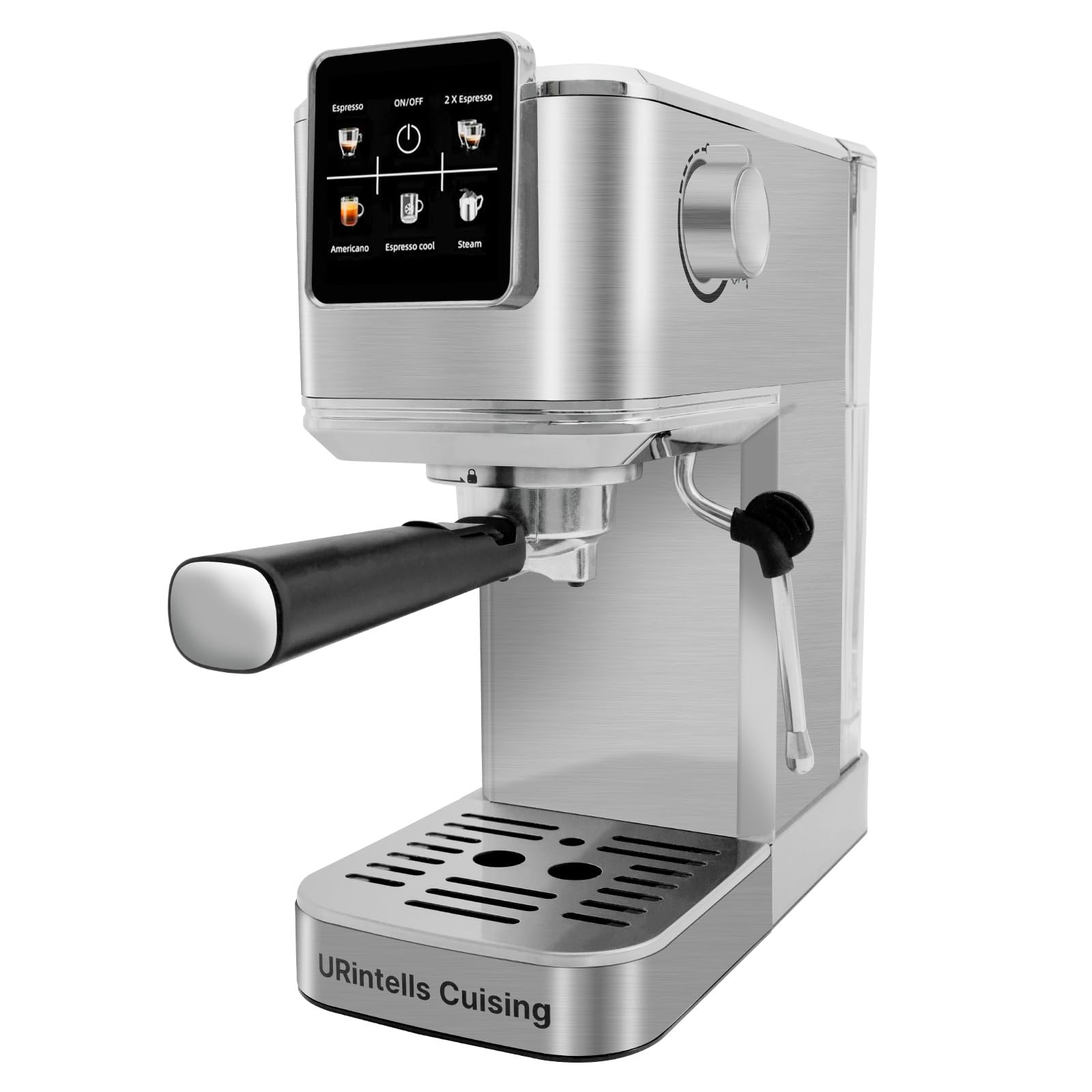 Urintells Cuising Espresso Machine 20 Bar, Touch Screen Espresso Maker With Americano, Coffee Machine With Steam Milk Frother, S