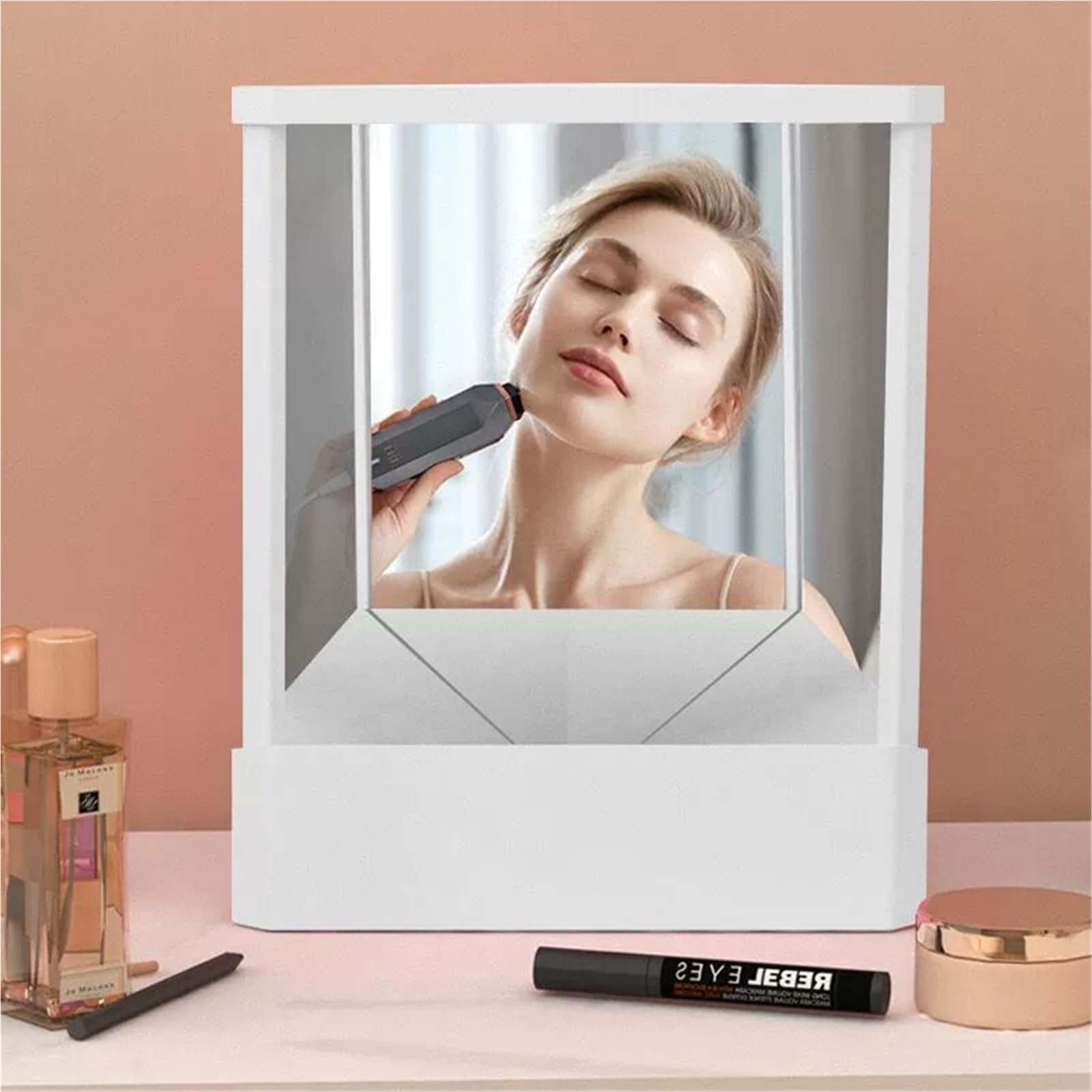 Abpwo Non-Reversing Mirror, True Mirror Non Reversing Real Me, Small True Mirror For True Image, Reversal Mirror, Inverted Mirro
