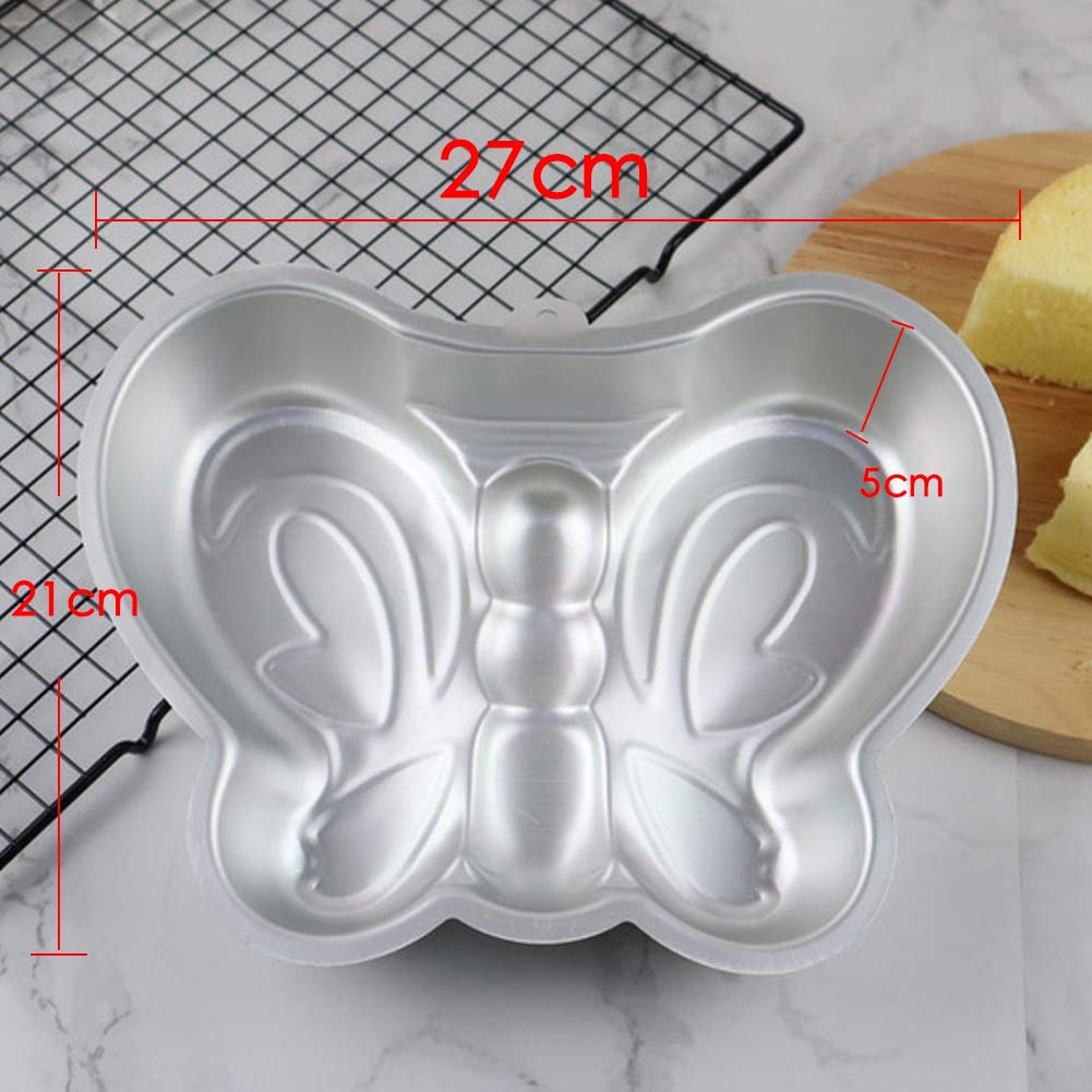 Tinleja Butterfly Cake Pan, Aluminum 3D Decorating Cake Pan,Cake Baking Pan