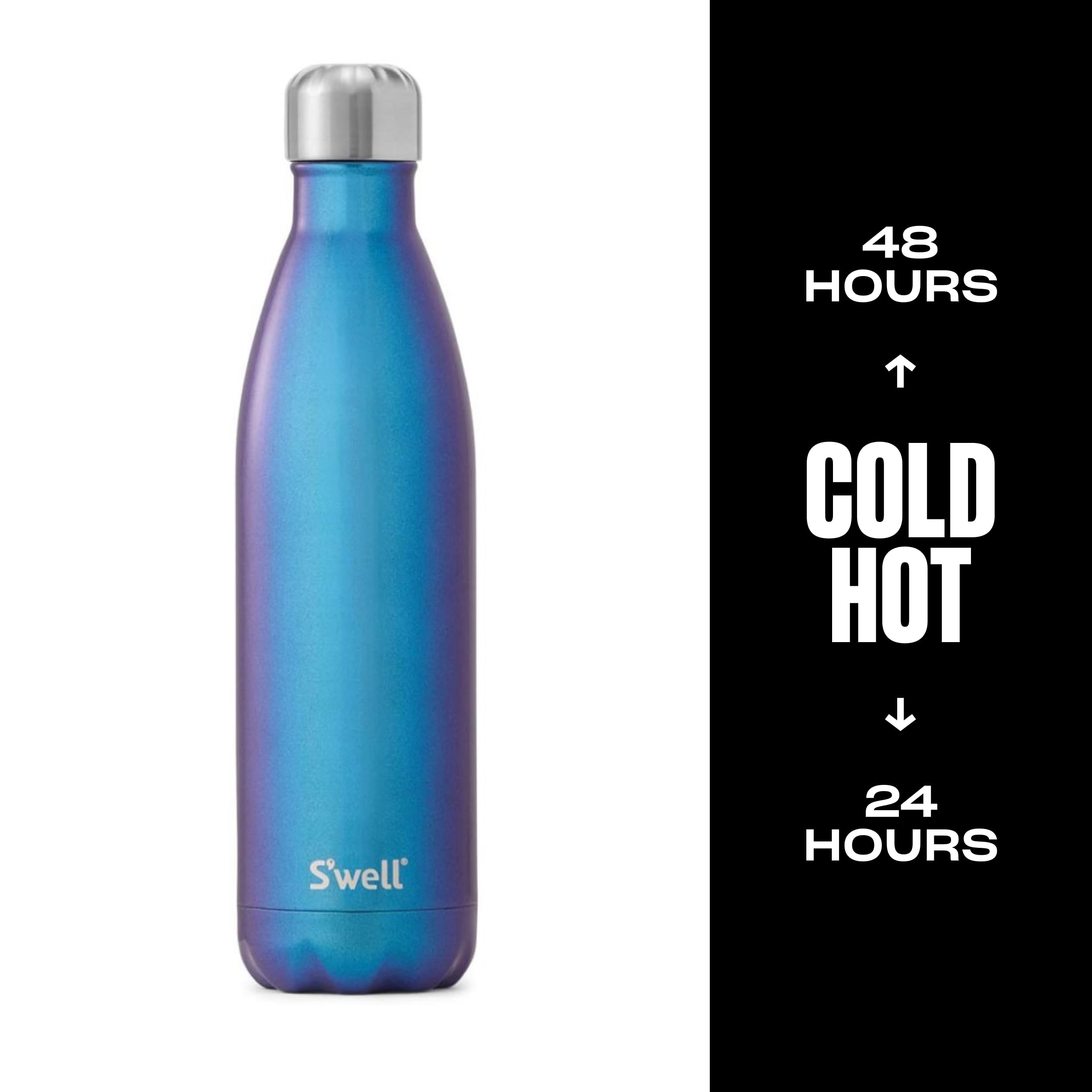S'Well Stainless Steel Water Bottle, 25Oz, Neptune, Triple Layered Vacuum Insulated Containers Keeps Drinks Cold For 48 Hours An