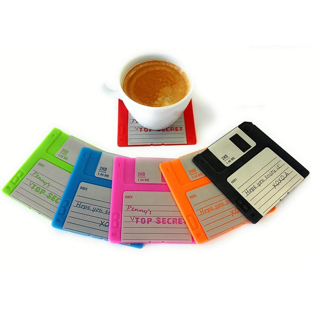 Floppy Disk Coaster Video Game Memorabilia Nerd Office Set Of 6 Floppy Disk Decor Computer Geek Gifts Gifts For Geeks And Nerds