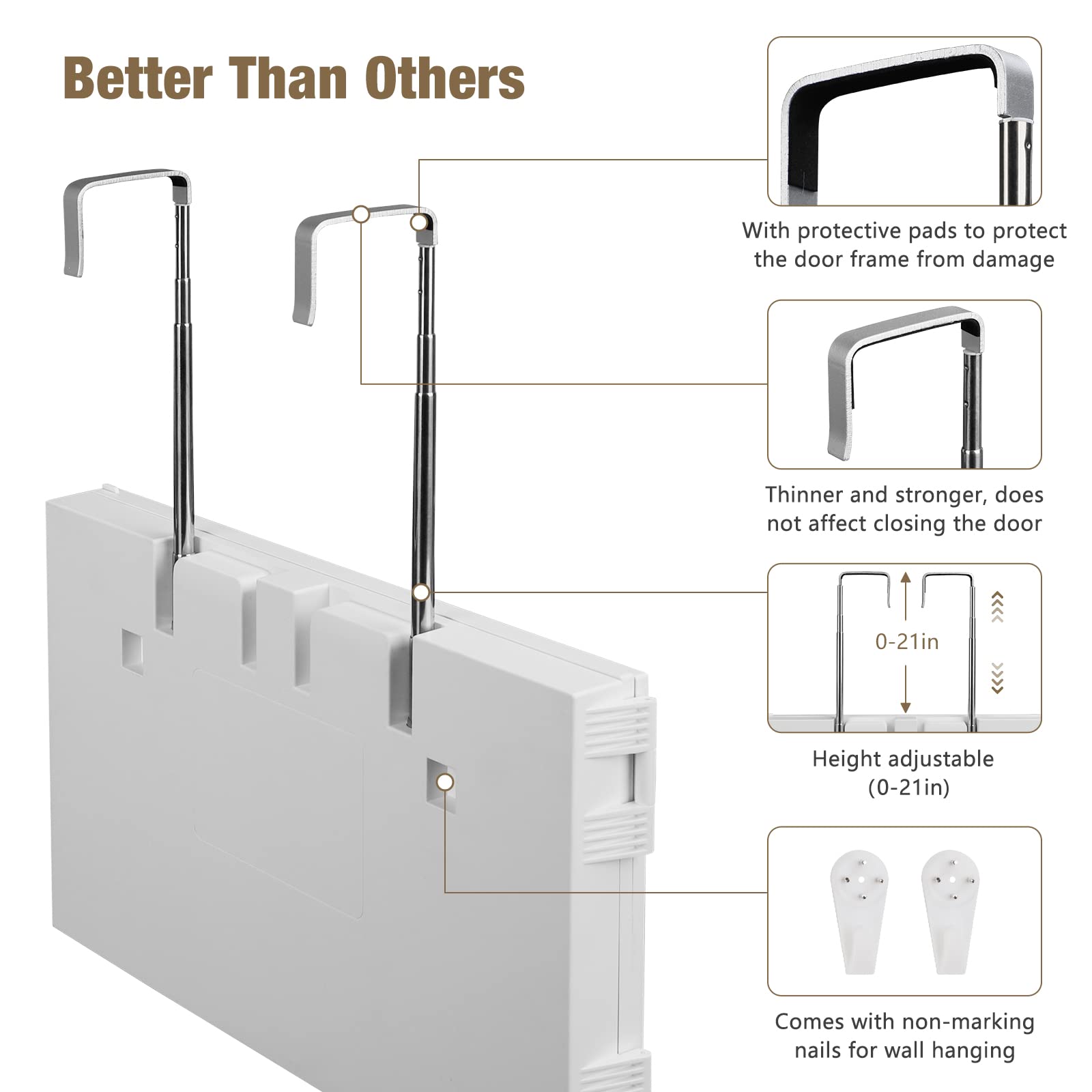 Dripex 3 Way Mirror For Self Hair Cutting, Rechargeable 360 Mirror With Led Lights, Trifold Self Haircut Mirror With Height Adju