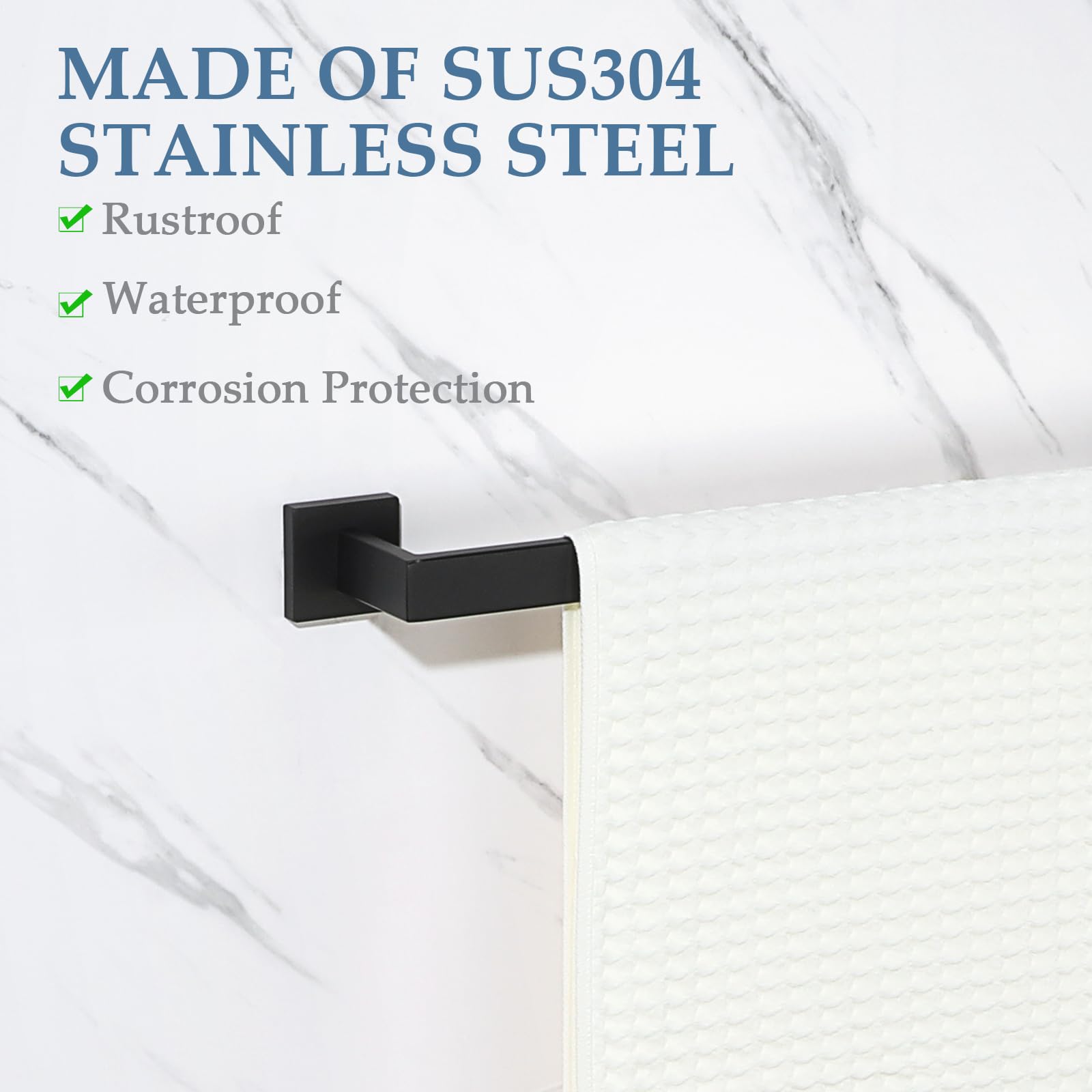 Alise Bath Towel Bars,24 Inch Towel Holder Towel Racks For Bathroom And Lavatory,Sus304 Stainless Steel Hand Towel Hanger Towel