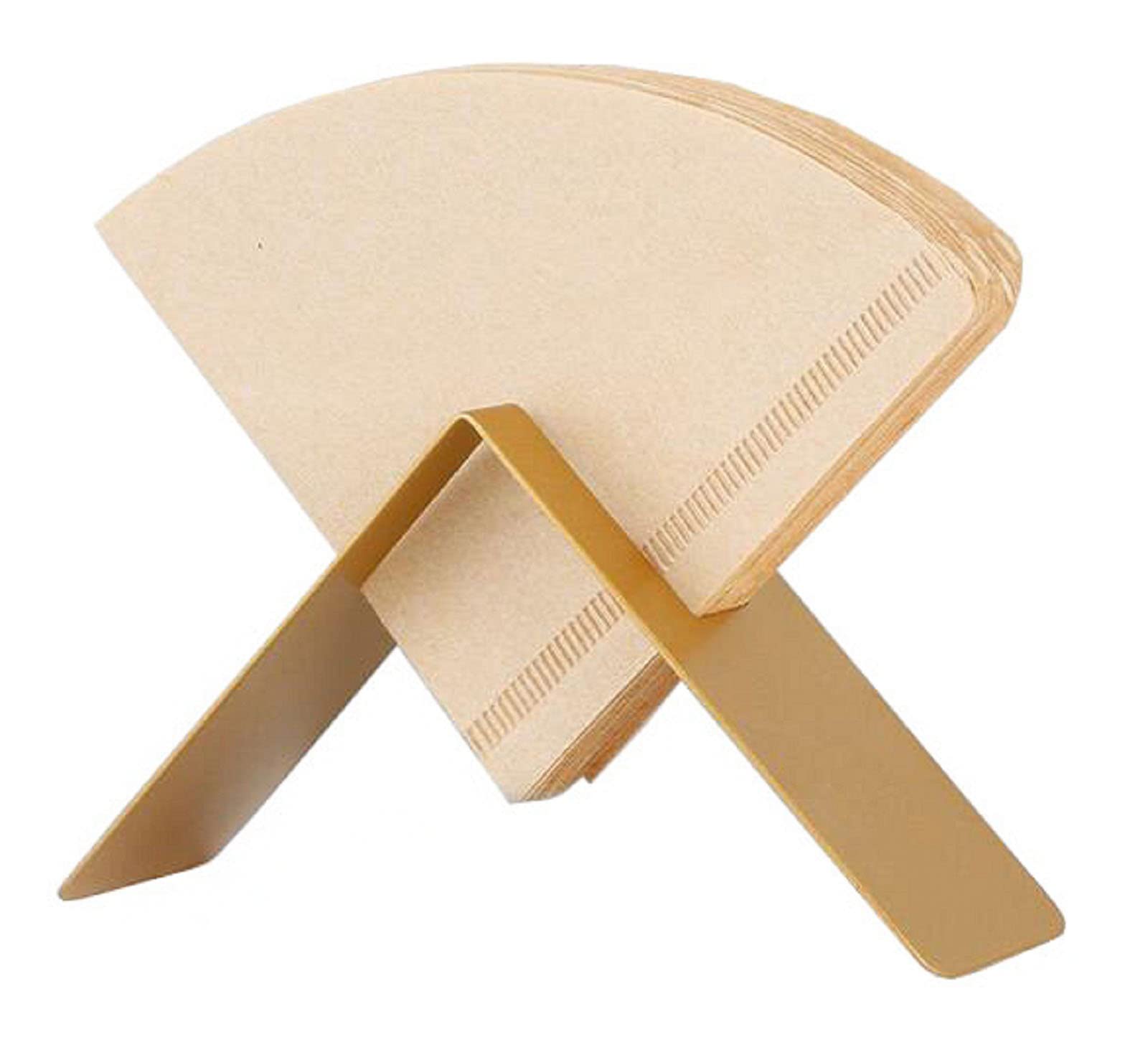 Miao Jin Coffee Filter Paper Holder,Stainless Steel Coffee Paper Storage Container Dispenser Rack Coffee Filter Paper Stand (Gol