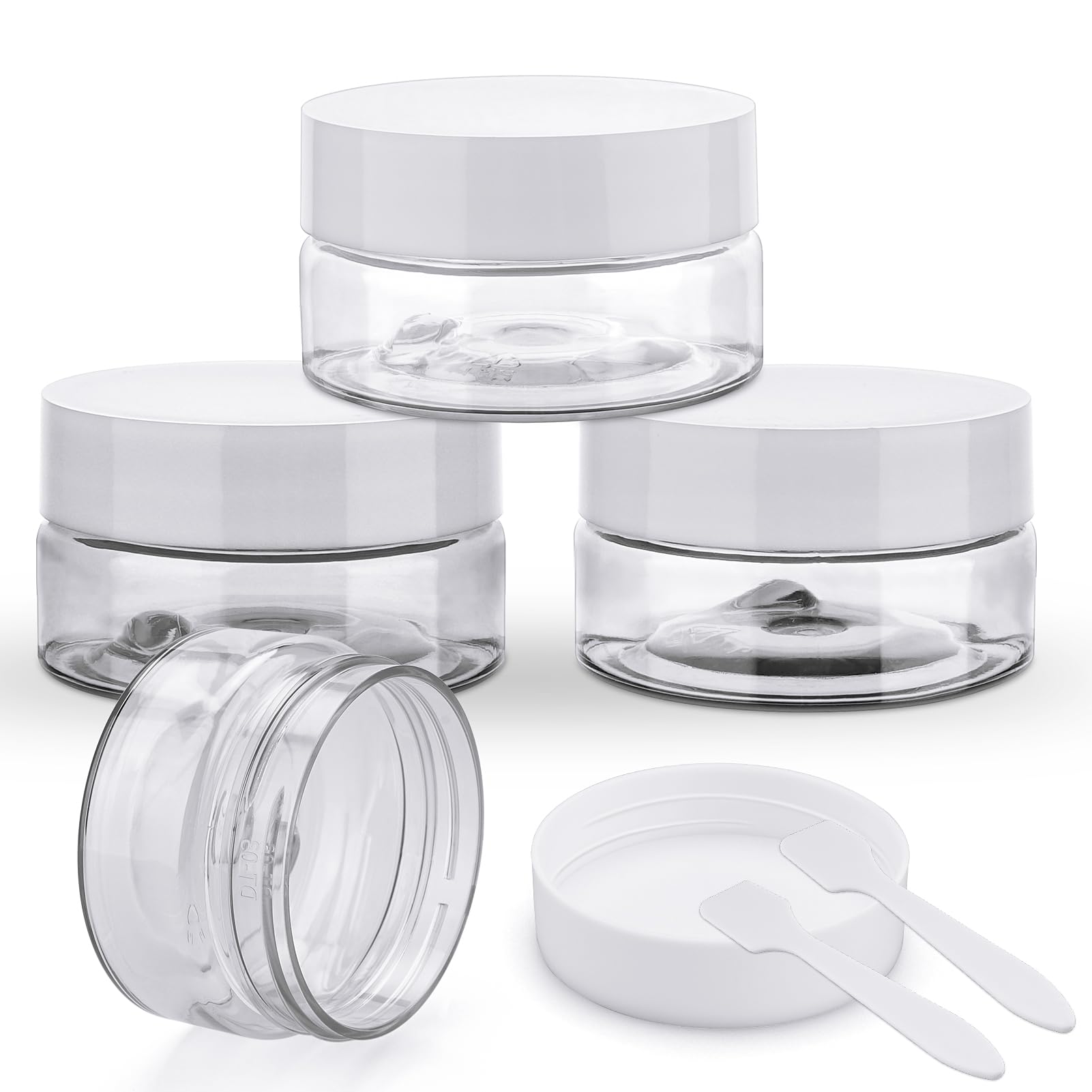 Cosywell Travel Cream Jars For Toiletries Tsa Approved 0.7Oz 4 Pack Refillable Cosmetic Containers Leak-Proof Plastic Travel Siz