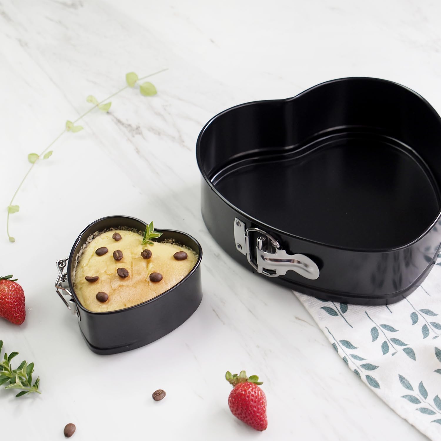 Heart Cake Pan, Heart Springform Pan 4 Inch Heart Shaped Cake Pan Bakeware Cake Pan Cheesecake Pan With Removable Bottom Diy Hea