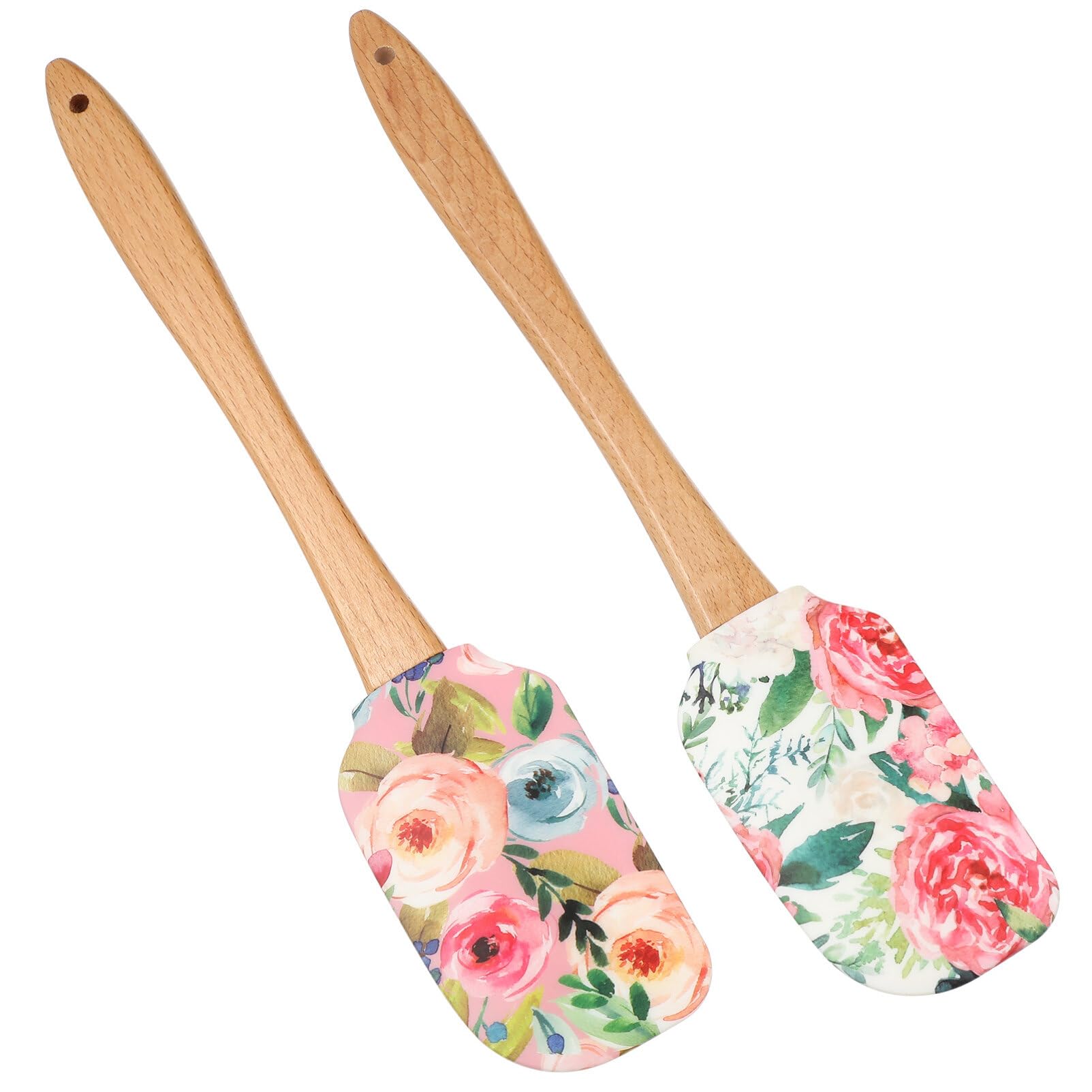 2Pcs Cake Cream Spatula Silicone Cake Scrapers Cake Accessories Kitchen Butter Scrapers Baking Spatulas For Kitchen Reusable But