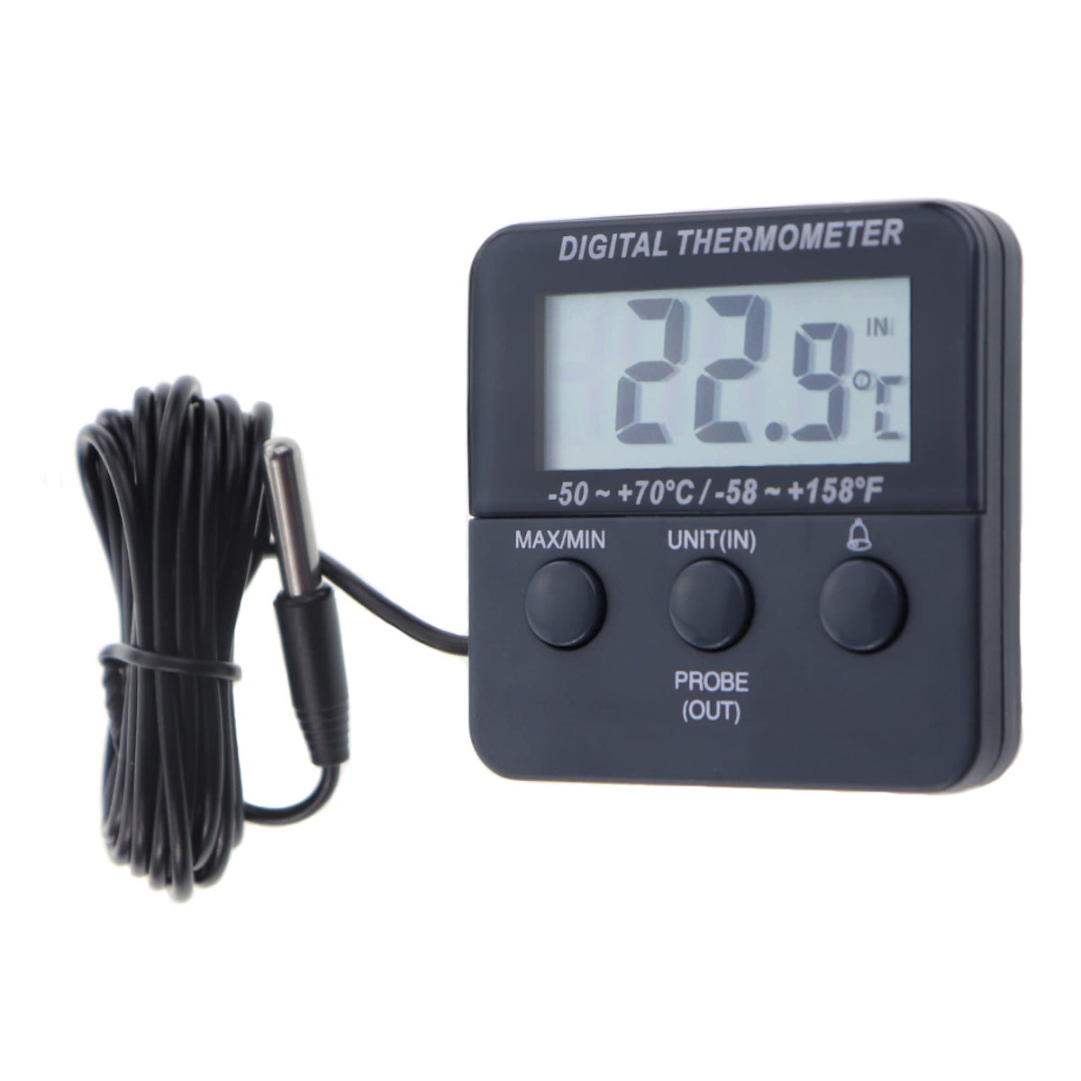 Digital Fridge Freezer Thermometer With Fridge Freezer Temperature Alarm And Max Min Function - Refrigerator Thermometer For Fri