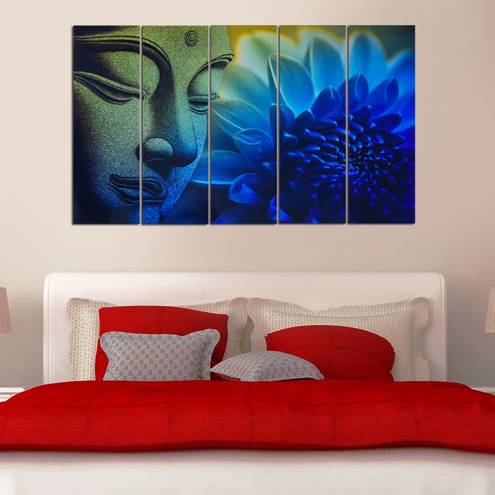 Maxstone Wall Painting Multiple Frames Wall Dcor For Living Room Office Home 5 Panals Wall Painting Big Size Set Of-5