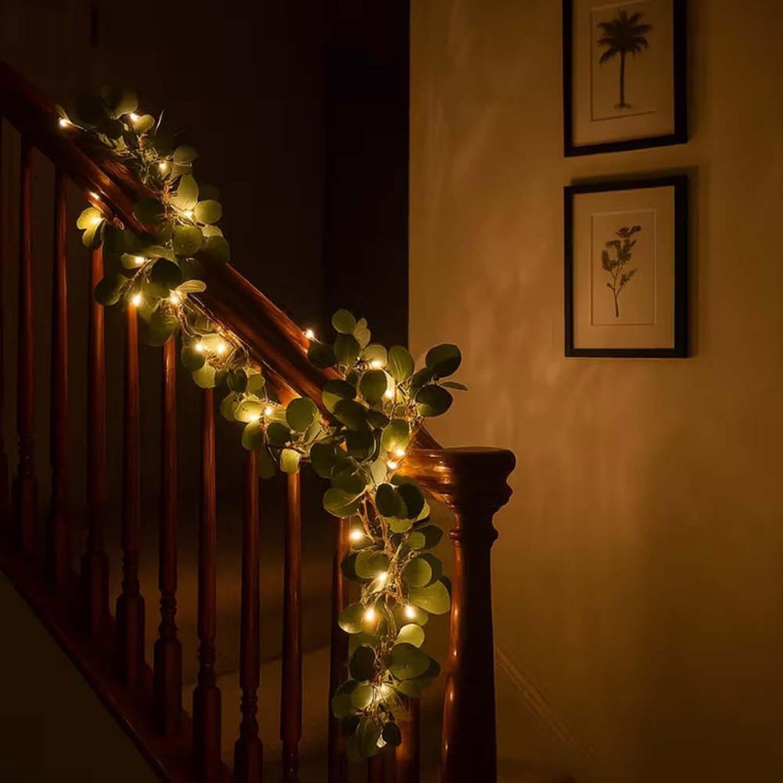 Bidobibo Christmas Lights, Christmas Decorations Indoor, Outdoor Twinkling Tree Garland, Christmas-Garland with Lights, Fairy Li