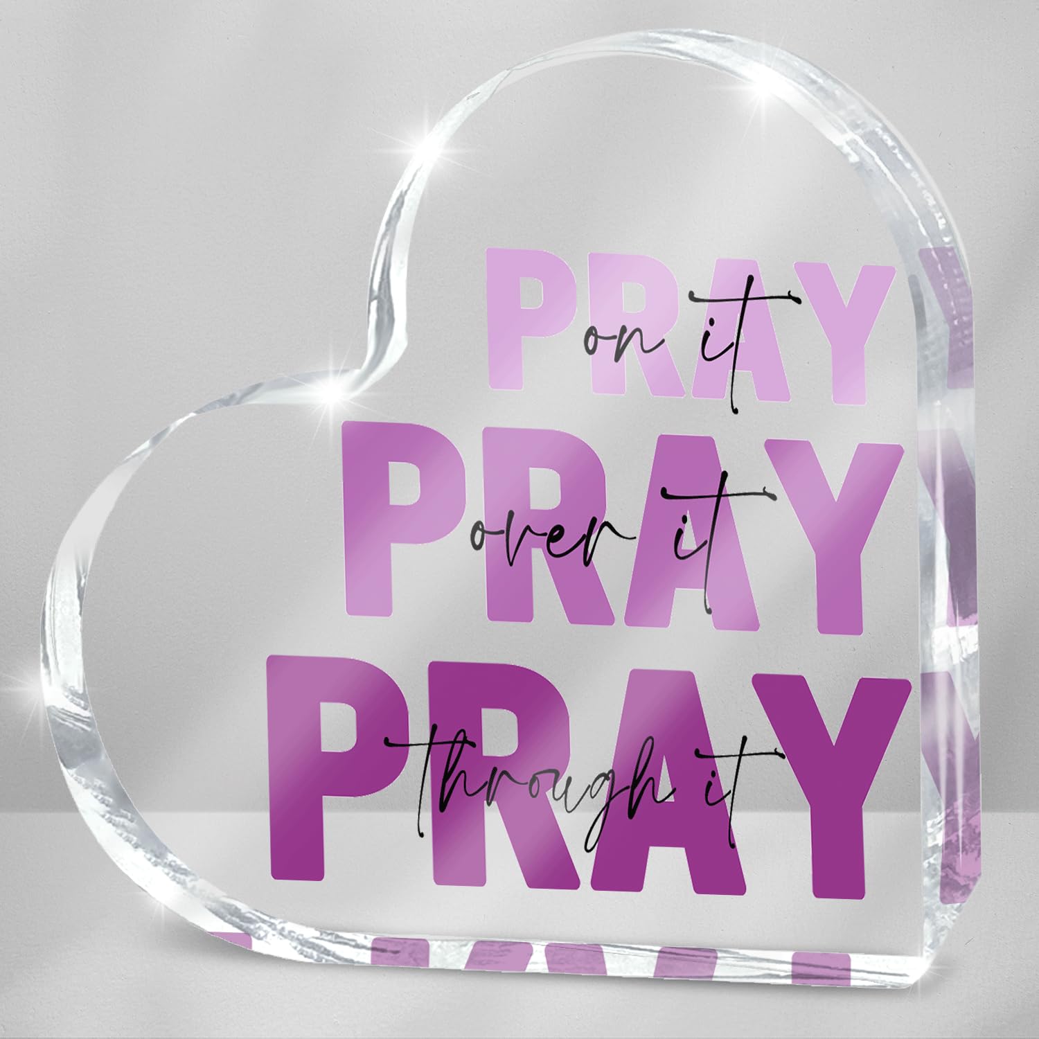 Purple Christian Gifts for Women, Religious Plaques Christian Woman Decor Gifts, Pink Room Accessories - Modern Home Office Room