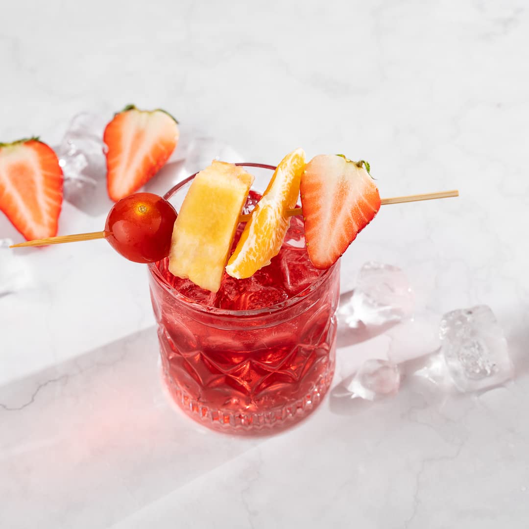 7 Inch Kebab Skewers, 100 Squared Wooden Skewers - Pointed, Sturdy, Natural Bamboo Skewer Sticks, Disposable, For Barbeques, Par