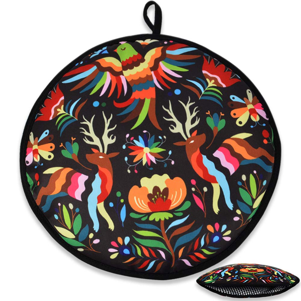 Vnom Tortilla Warmer Pouch 12 Inch Insulated & Microwaveable Fabric Tortilla Keeper Holder Keeps Warm For Corn Flour Taco Pizza