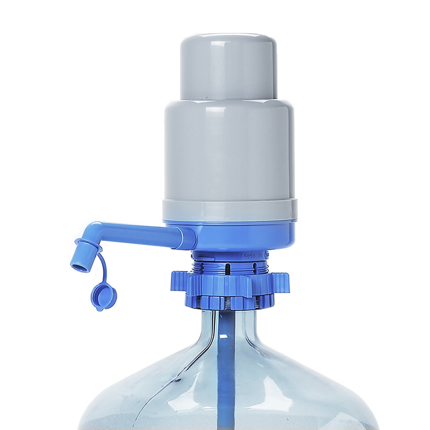 Dolphin Manual Water Pump For 5 Gallon Bottles (24 Pack) Fits 2-6 Gallon Bottles, Blue Manual Hand Pressure Water Dispenser, 3 T