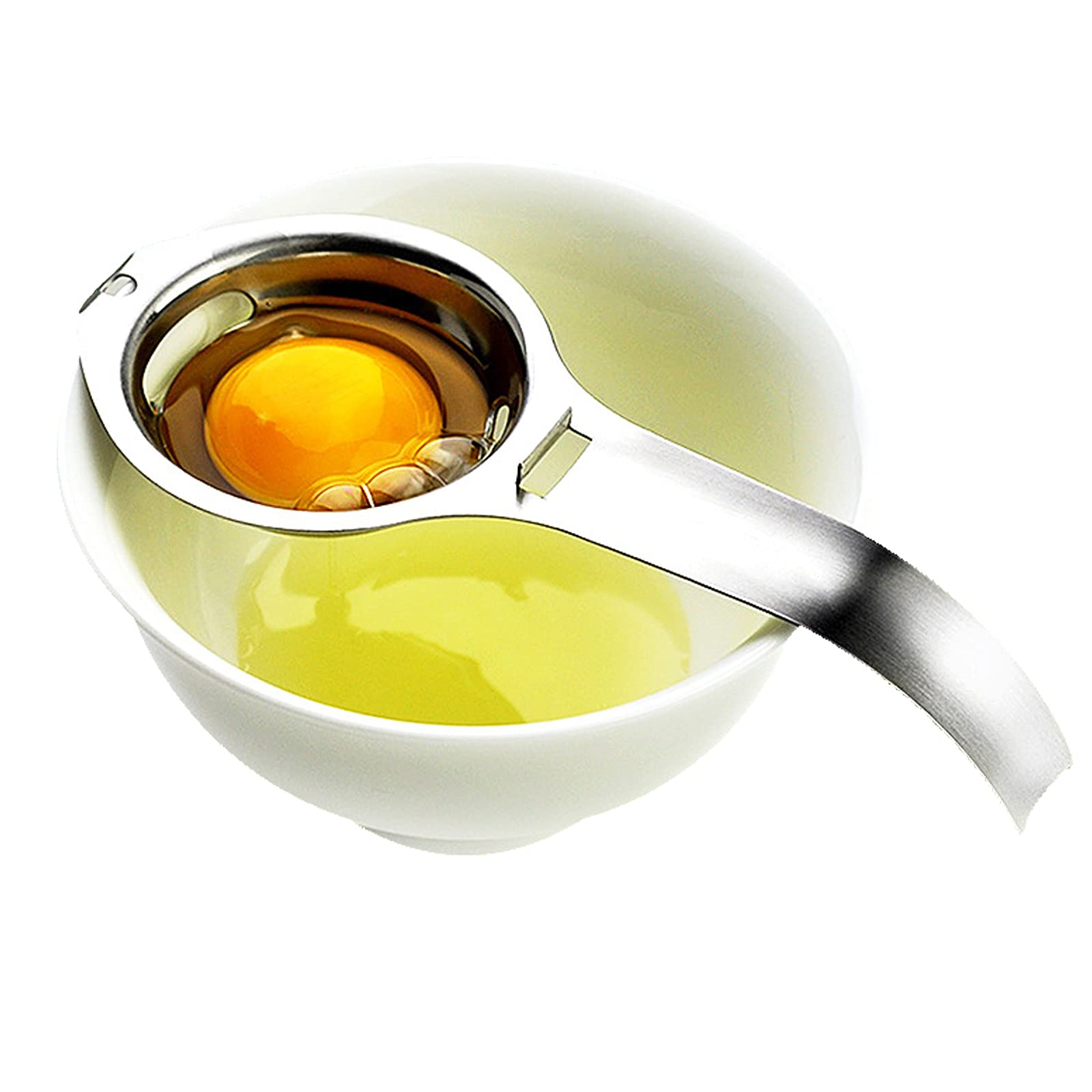 Egg Separator Egg Yolk White Filter Food Grade Egg Divider Stainless Steel Egg Sieve Kitchen Gadget Cooking/Baker Tool Egg Extra