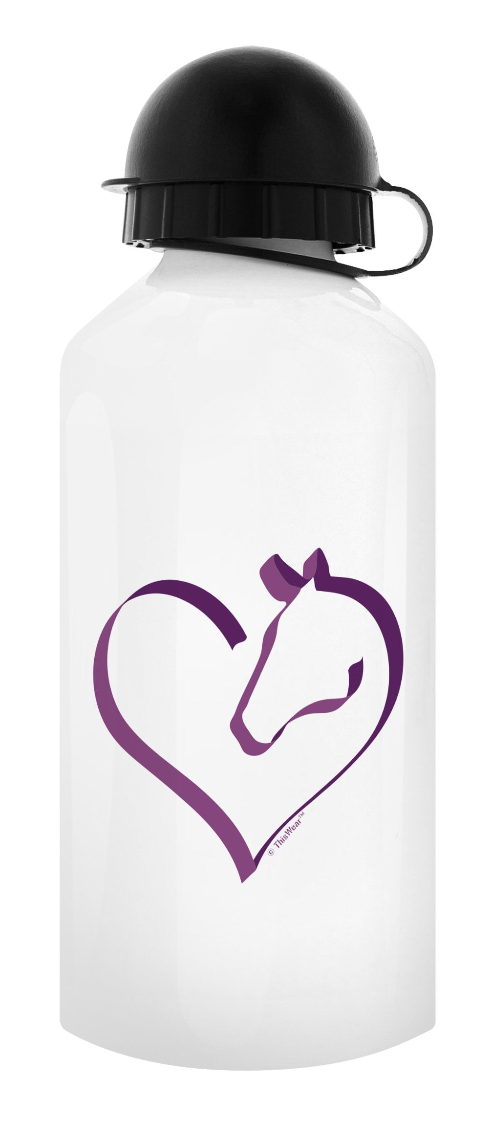 Horse Lovers Gifts Horse Heart Equestrian Gifts Horse Water Bottle Horse Lover Gifts Aluminum Water Bottle With Cap & Sport Top