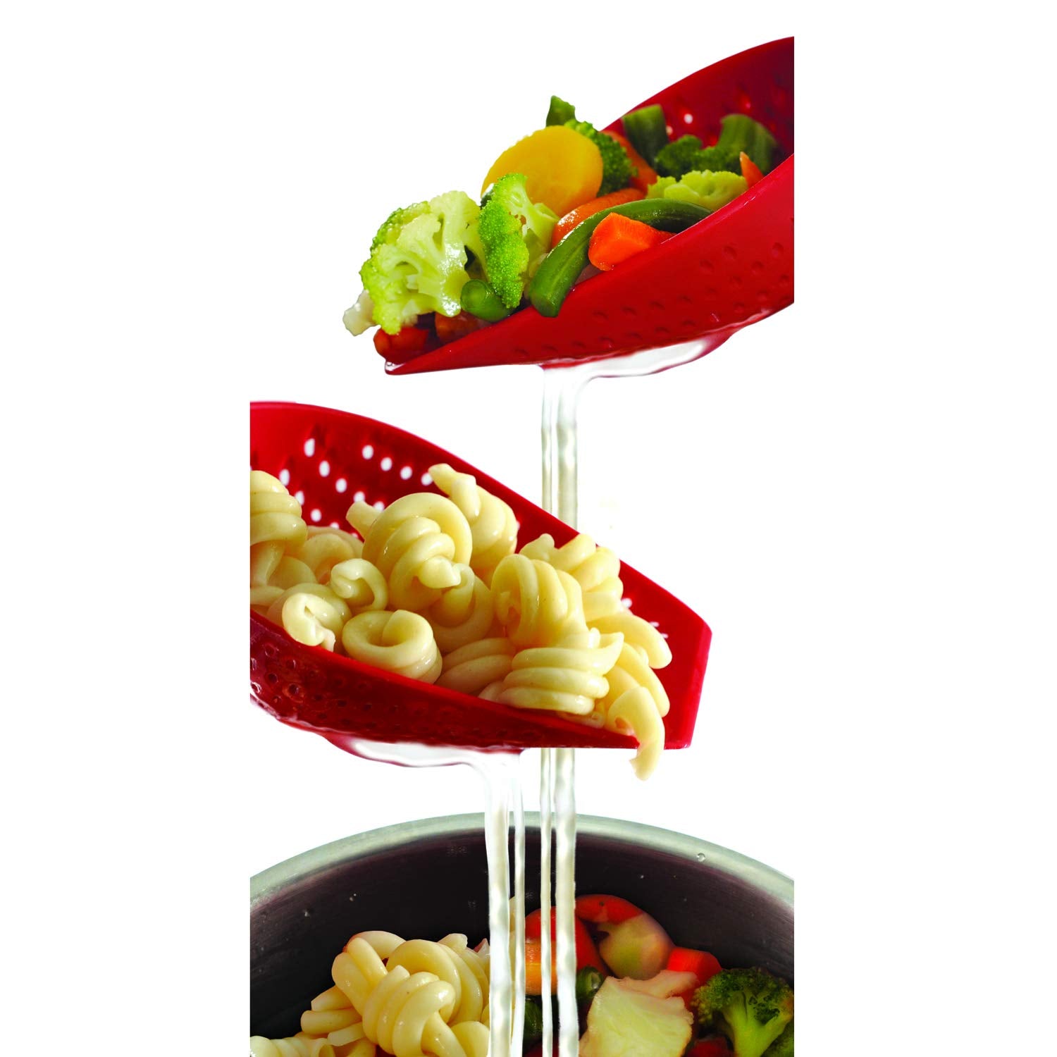Norpro Scoop Colander, Large, Red