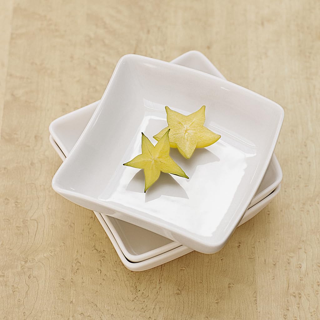 Villeroy & Boch New Wave Square Individual Bowl, 4.75 In, Premium Porcelain, White