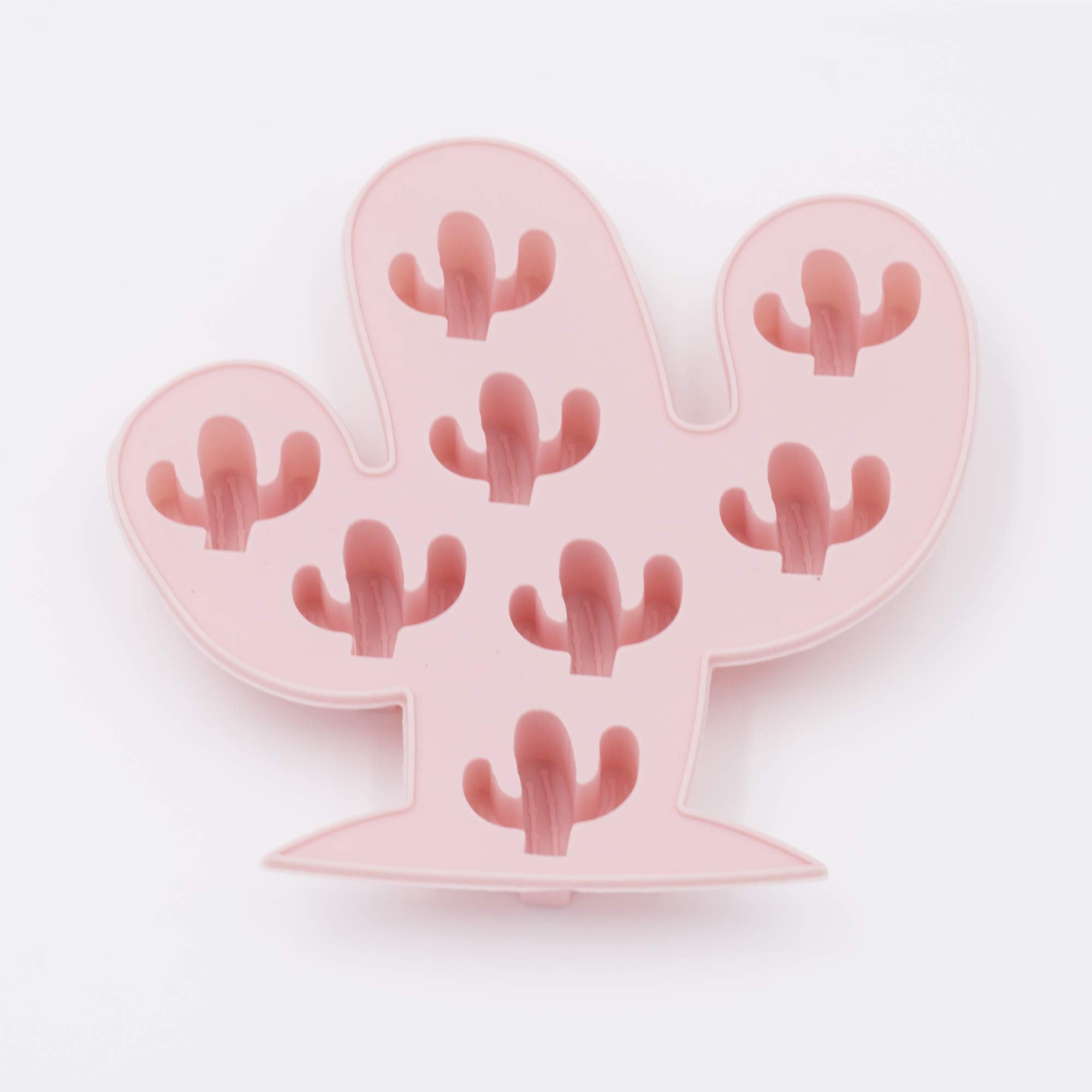 Moldfun 2Pcs Mini Cactus Ice Cube Tray Set Small Cacti Silicone Molds For Making Small Soap Chocolate Candy Gummy Baking Cake Je