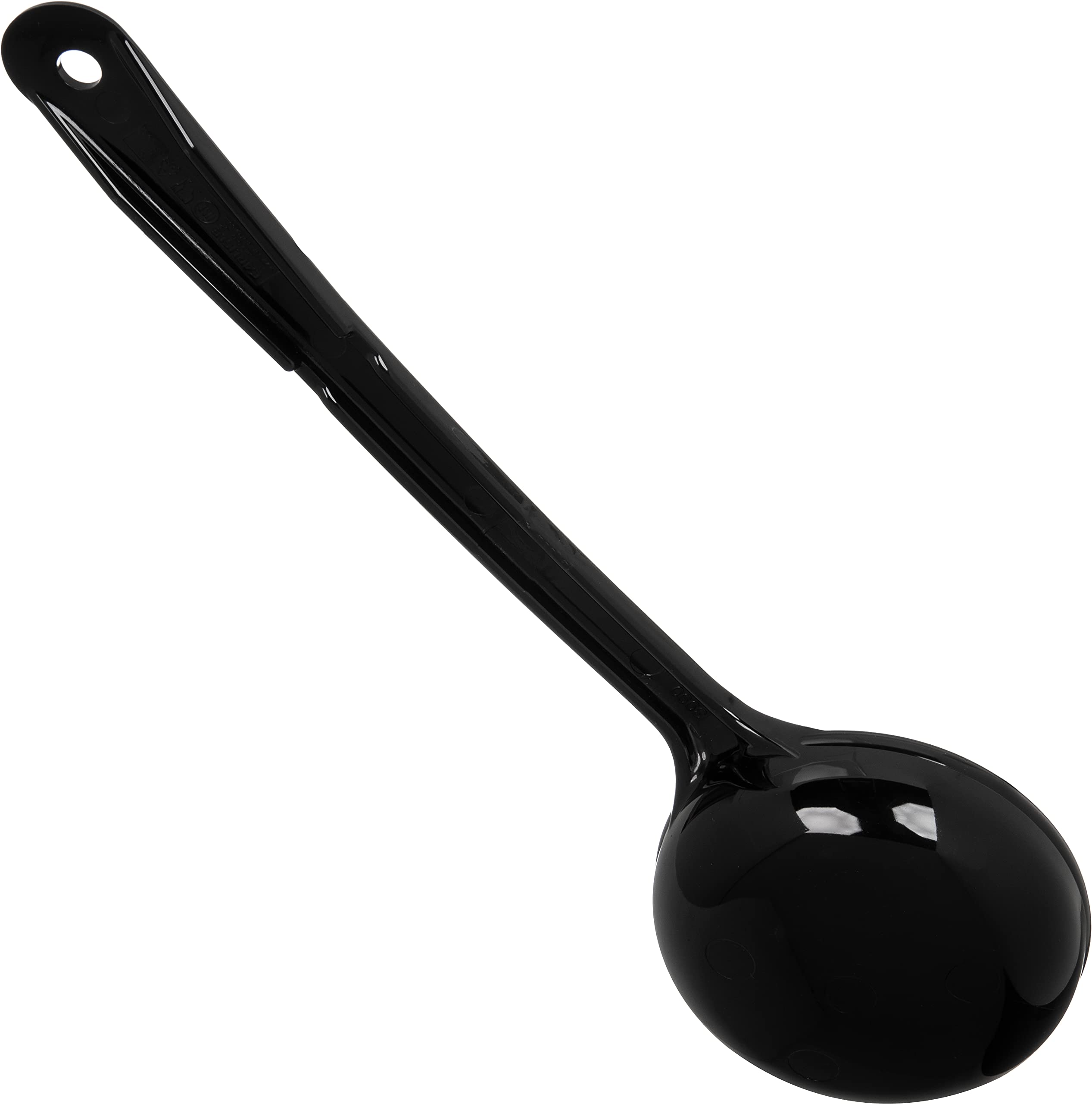 Cfs 399003 Solid Long Handle Portion Control Spoon, 6 Oz, Black
