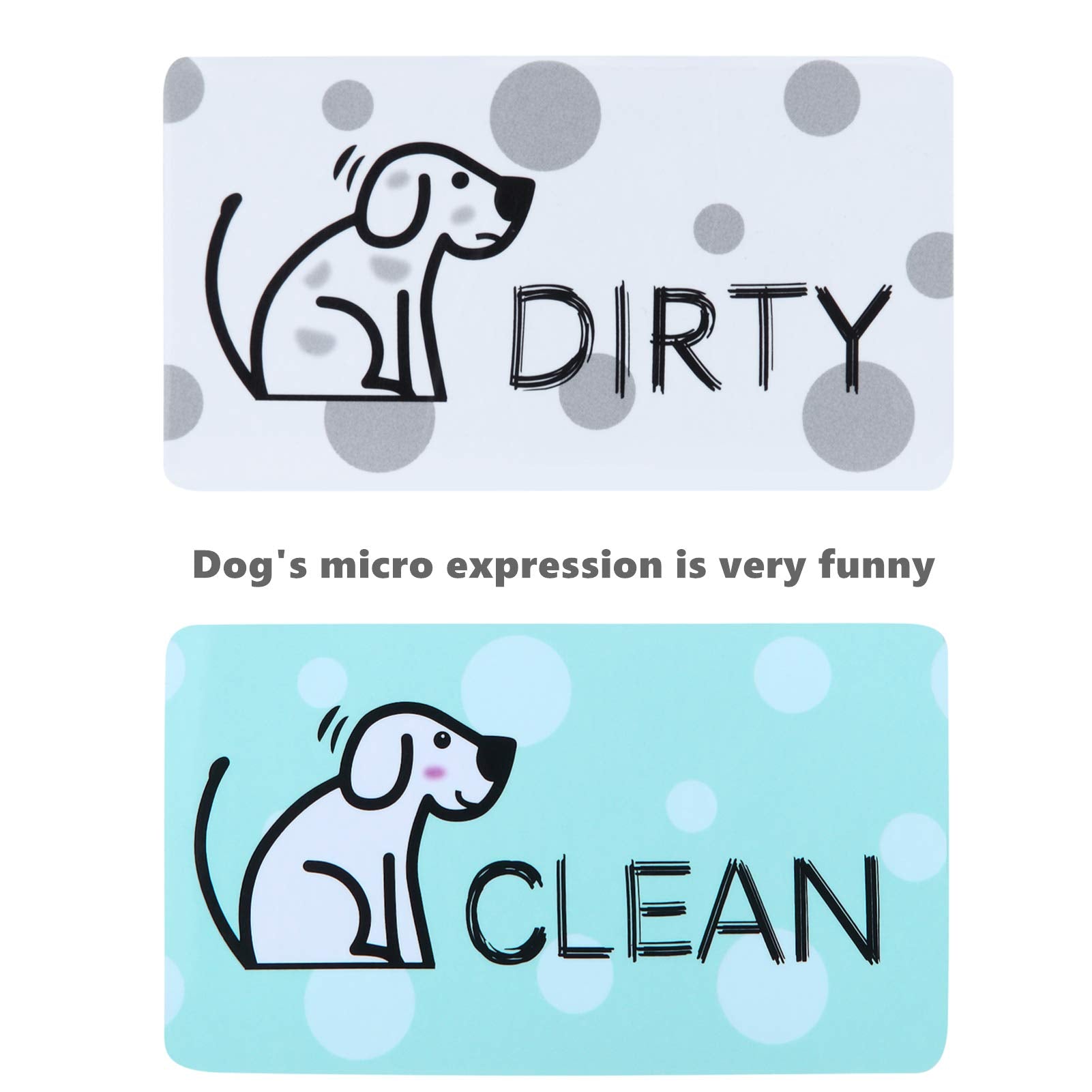 Mudor Dishwasher Magnet Clean Dirty Sign, Double Sided Flip Indicator With Strong Magnet, Universal Kitchen Dishwasher Magnet Co