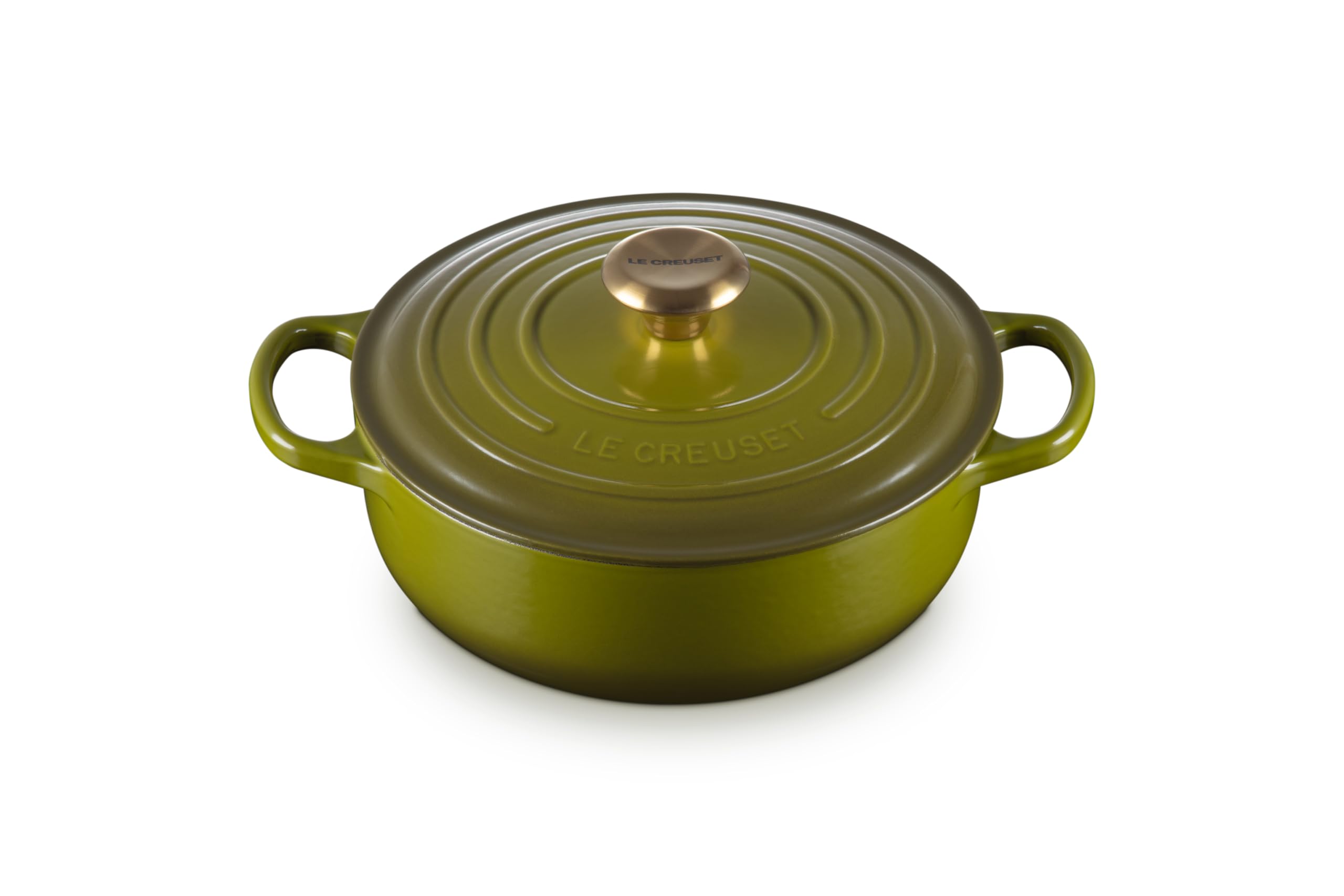 Le Creuset Enameled Cast Iron Signature Round Sauteuse, 3.5 qt., Olive