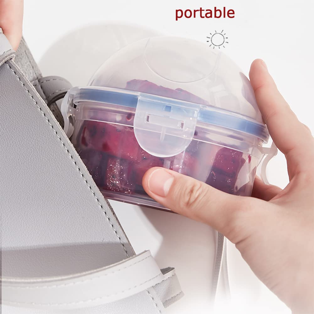 Ayccnh 2 Pack Onion Storage Container And Tomato Lemon Apple Produce Saver Holder, Portable Fruit And Vegetable Food Storage Kee