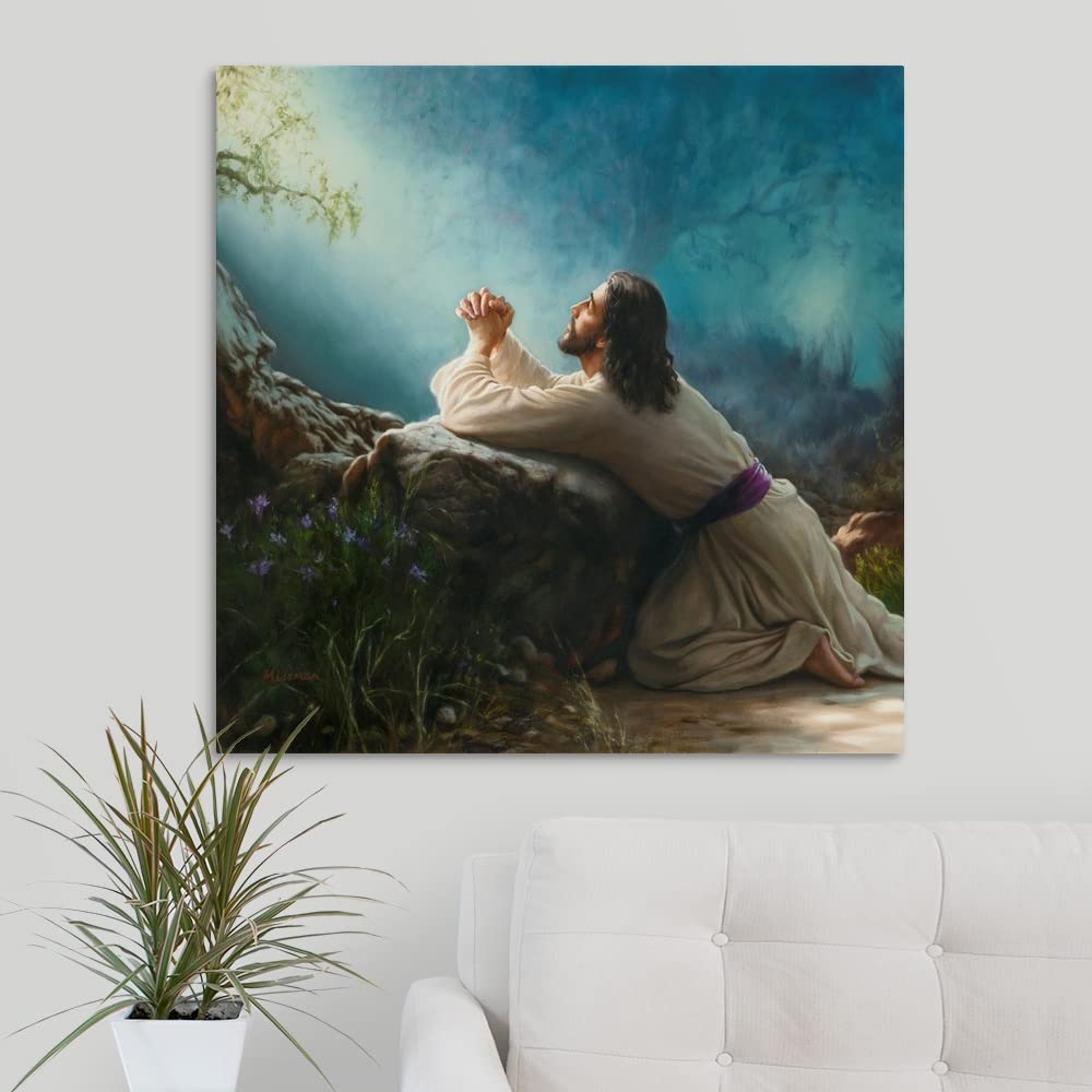 Canvas On Demand Gethsemane Canvas Wall Art Print By Mark Missman, Traditional, Home Decor, Christian, Christianity Artwork, 30'