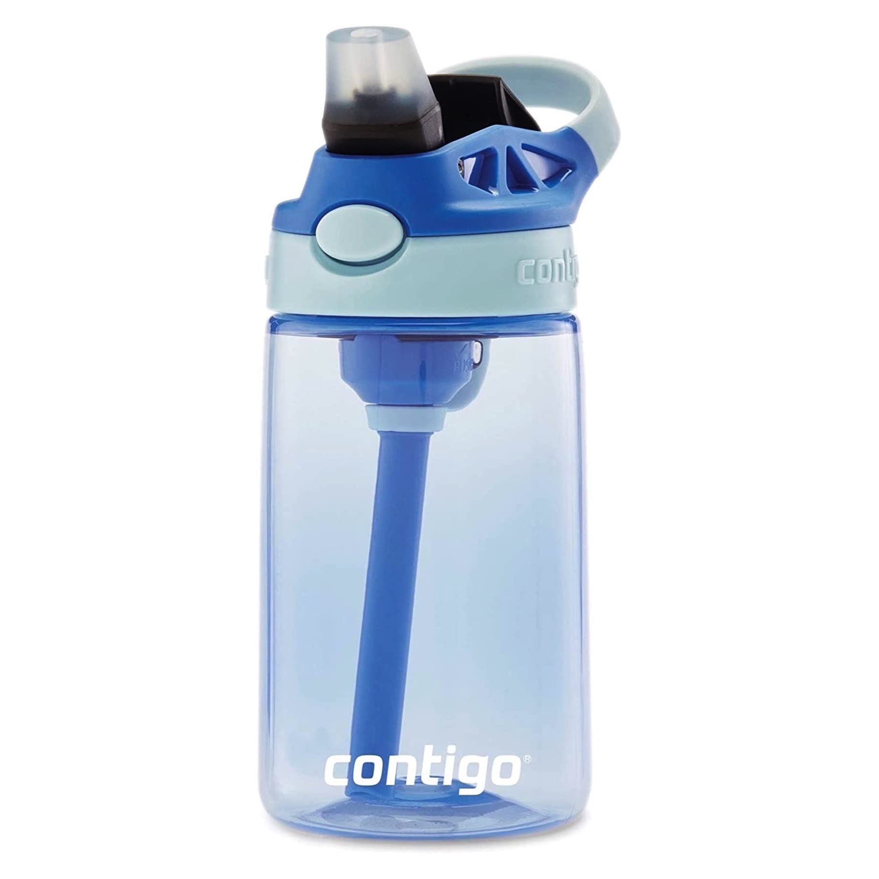 Contigo Kids Straw Water Bottle With Autospout Lid, 14Oz, Cotton Candy