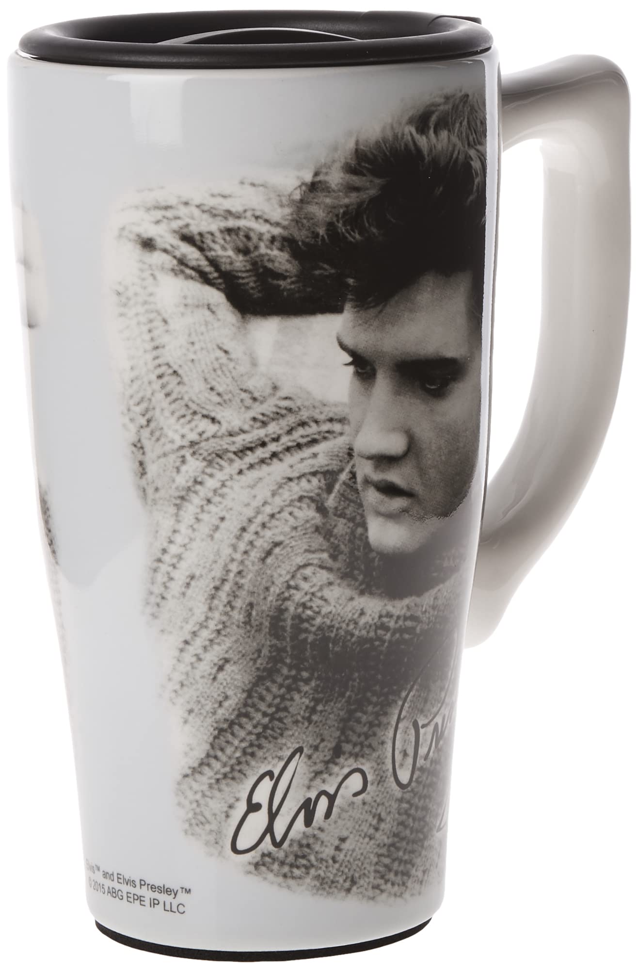 Spoontiques ELVIS LEGEND TRAVEL MUG, 18 ounces