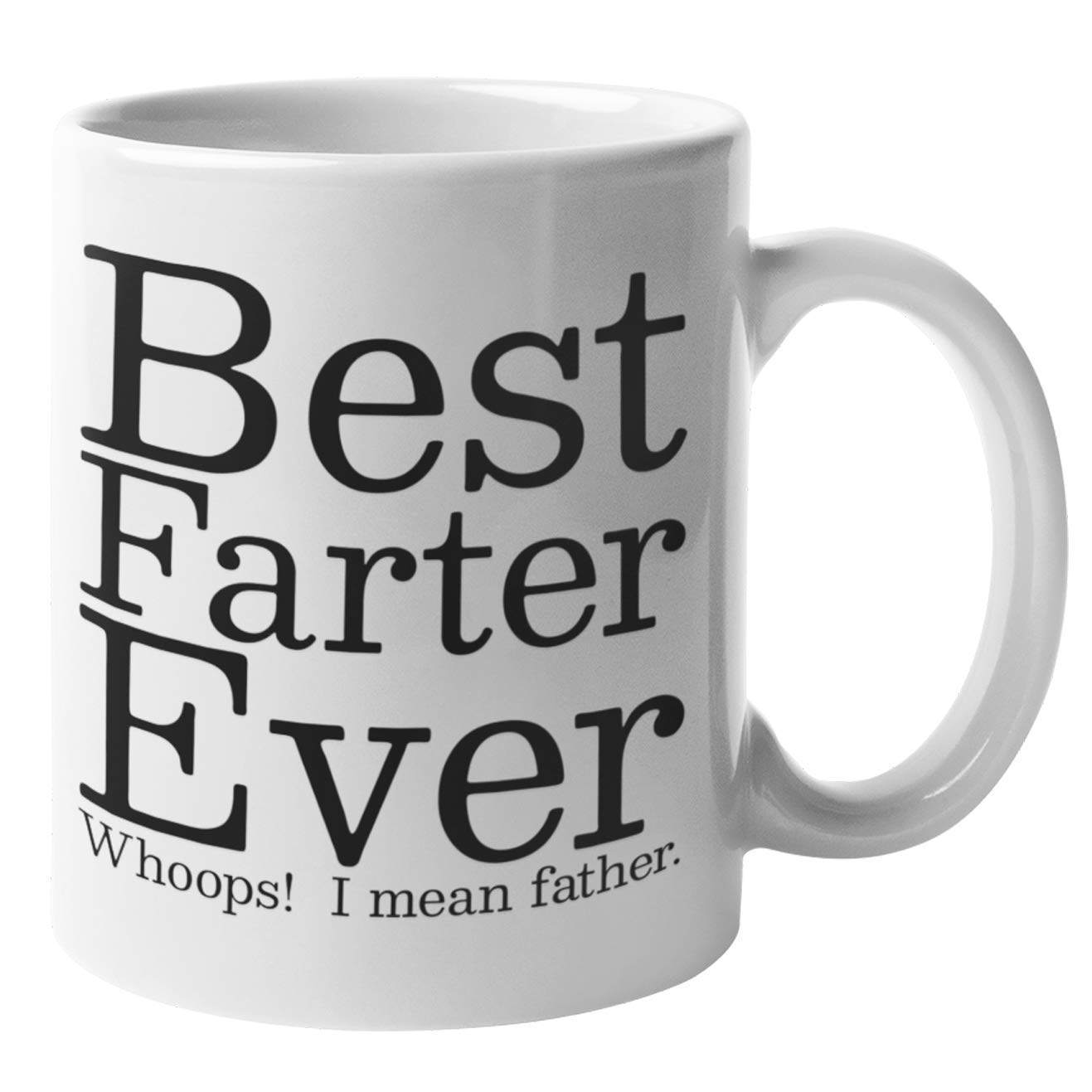 Find Funny Gift Ideas Best Farter Ever Coffee Mug - Funny Father'S Day Mugs From Son Daughter Kids (Bfe White, Ceramic, 8 Oz, Di