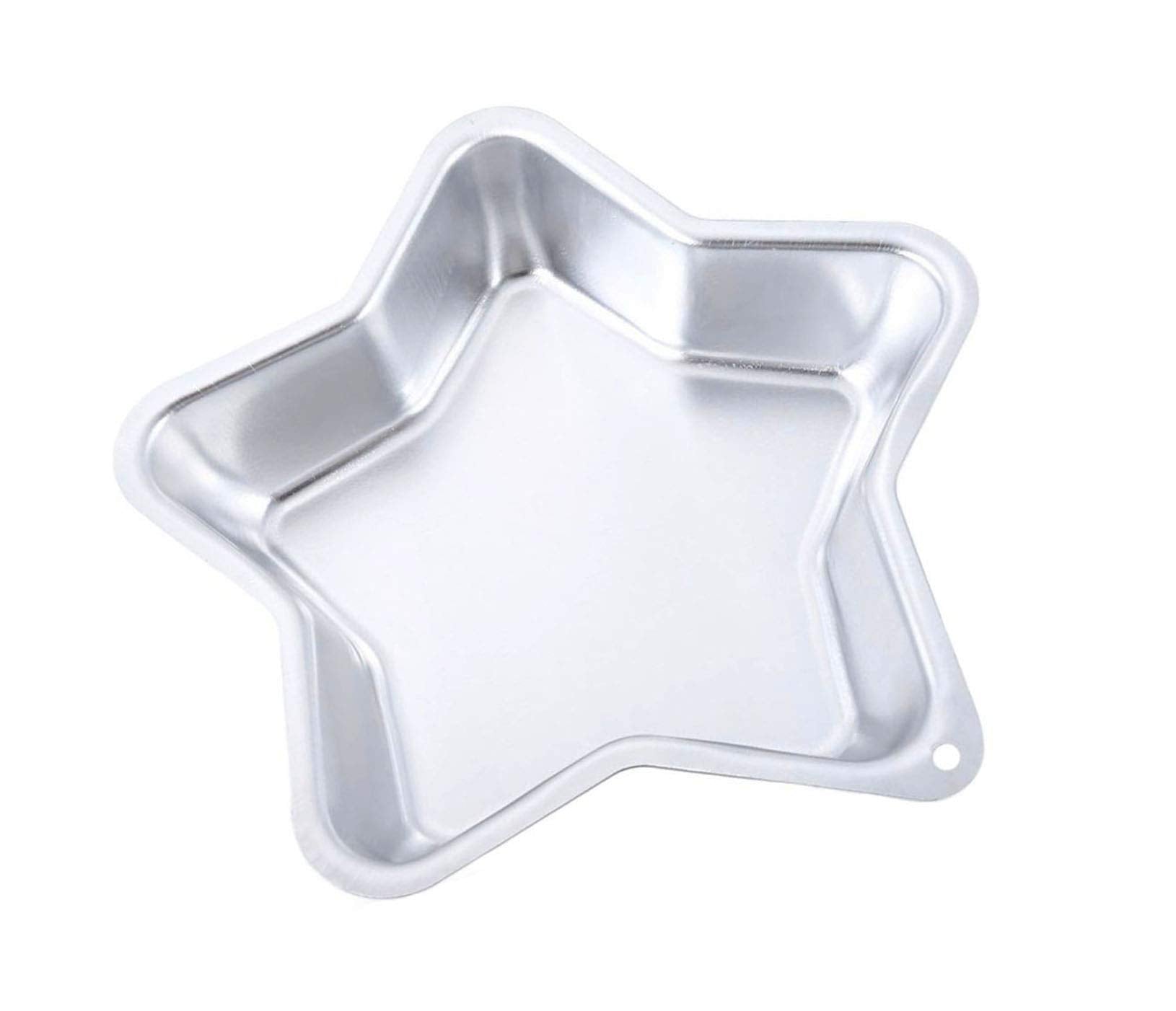 Zdywy 8.5 Inch Five-Pointed Star Pentagram Shaped Aluminum 3D Baking Mould Cake Mold Tin Birthday Cake Pan - Star