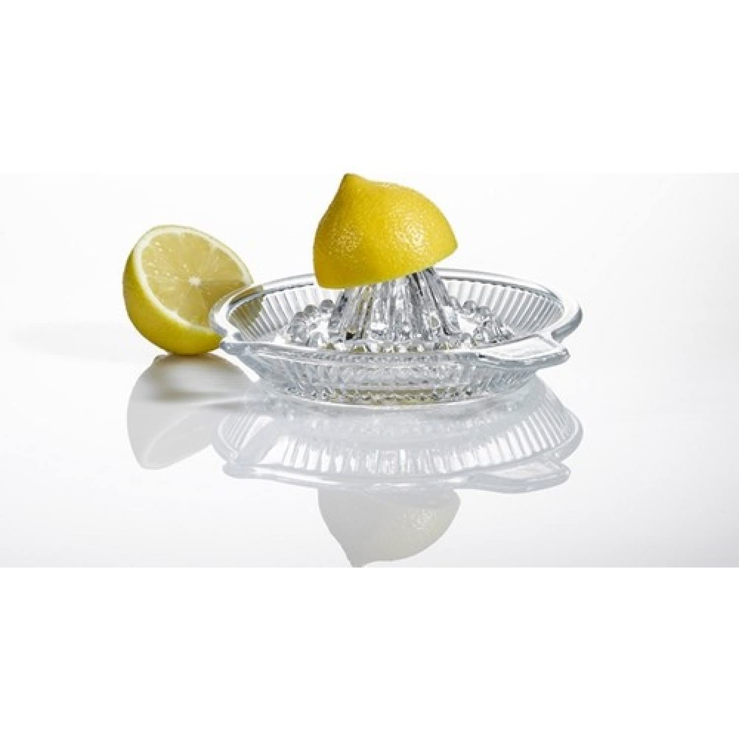 Duhaline Lemon Squeezer, Portable Citrus Juicer, Crystal Reamer Manual Juicer With Handle And Spout For Fresh Juice, Lime Orange