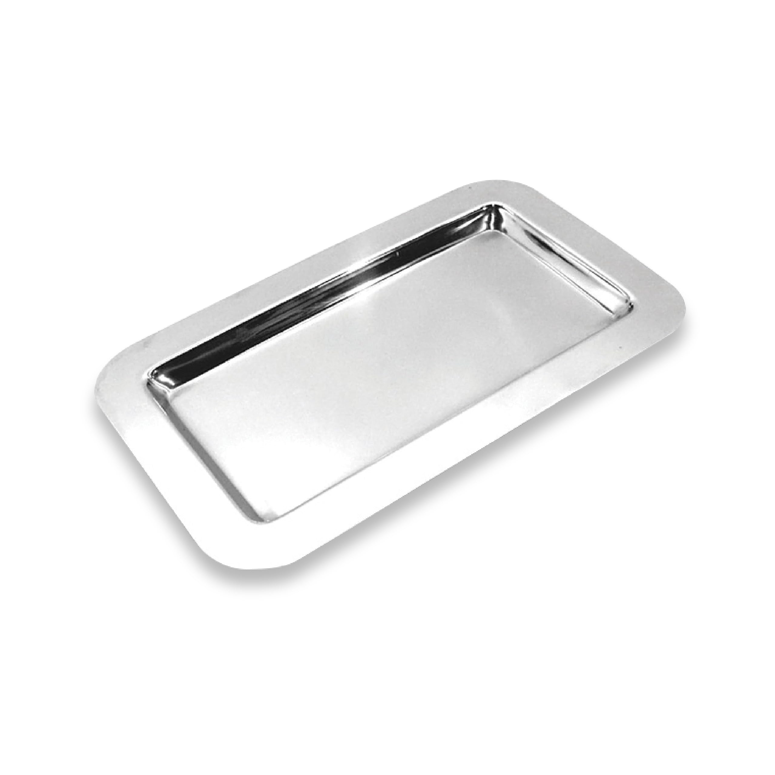 Frieling Usa 18/10 Mirrored Finish Stainless Steel Serving Tray - 9.4-Inch By 5.6-Inch - Stainless Rectangular Serving Trays - O