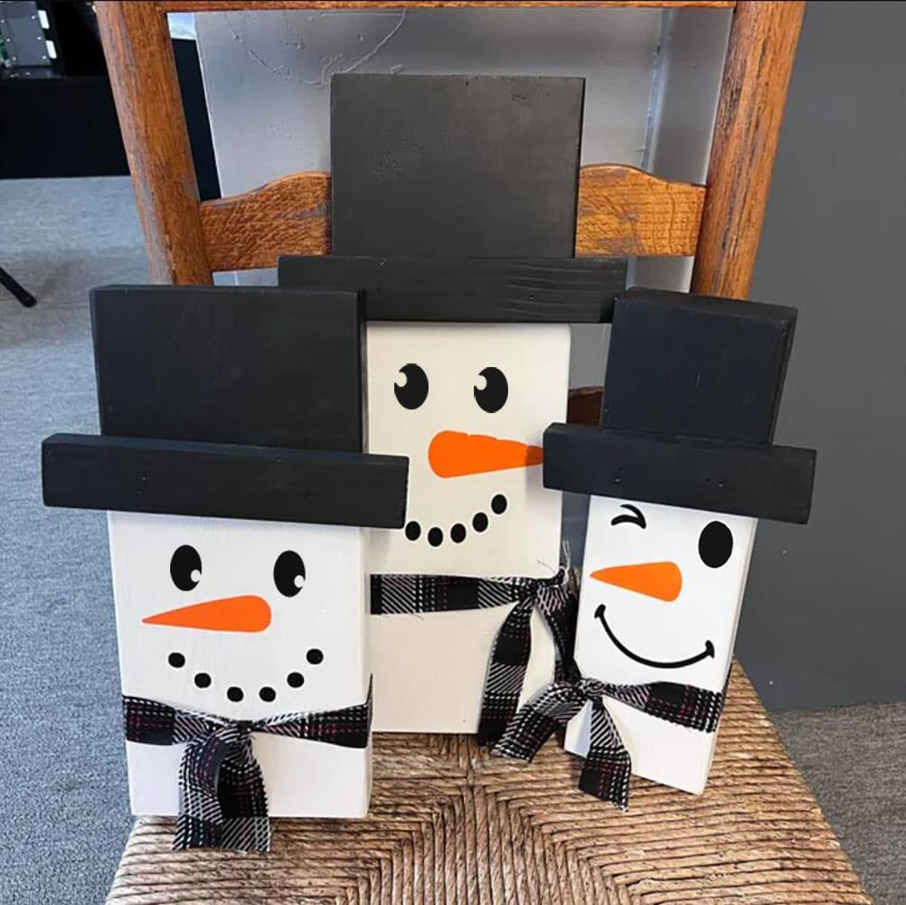 Christmas Snowman Face Stencils for Painting 3