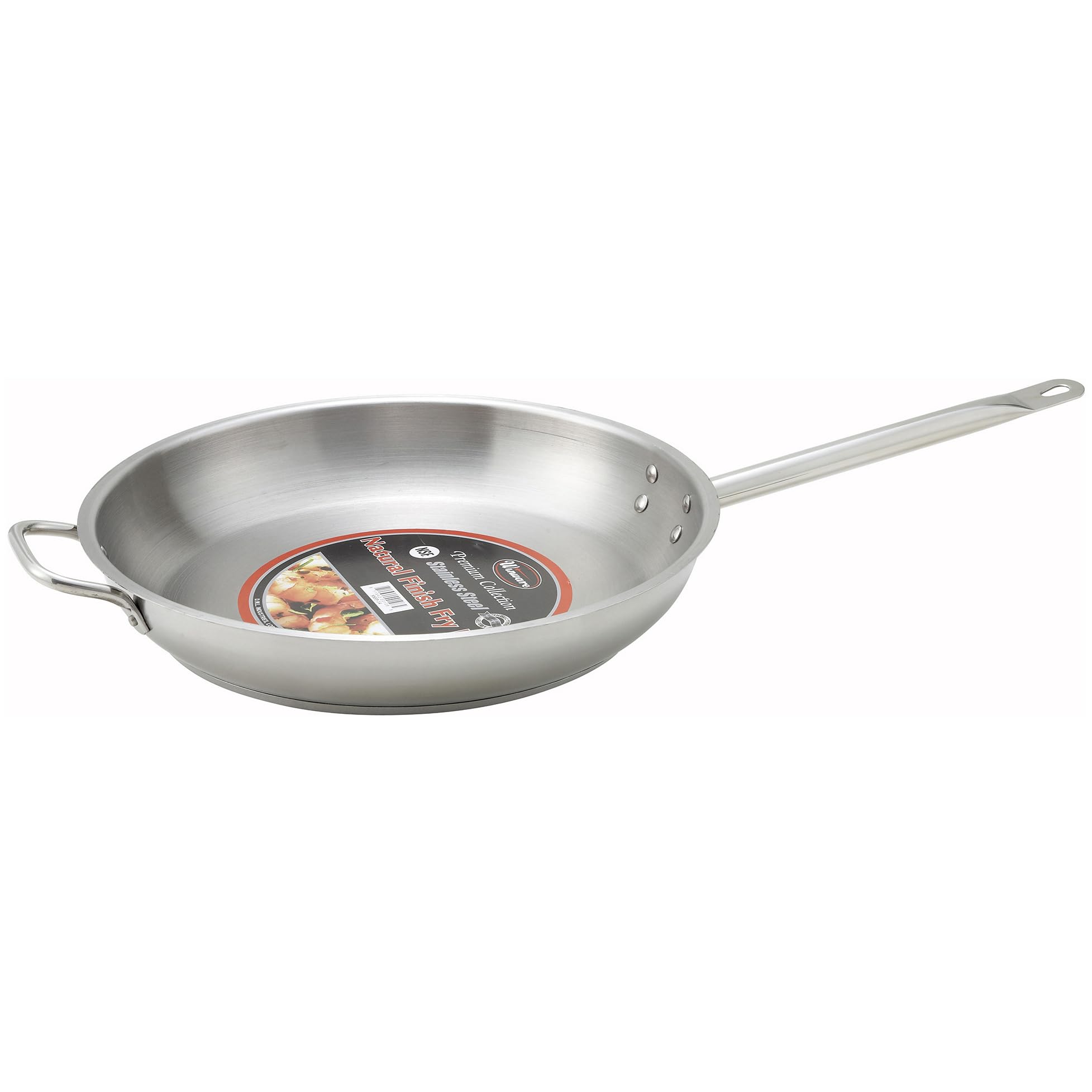 Winware Ssfp-12 Frypanss, 12 Inch, Stainless Steel