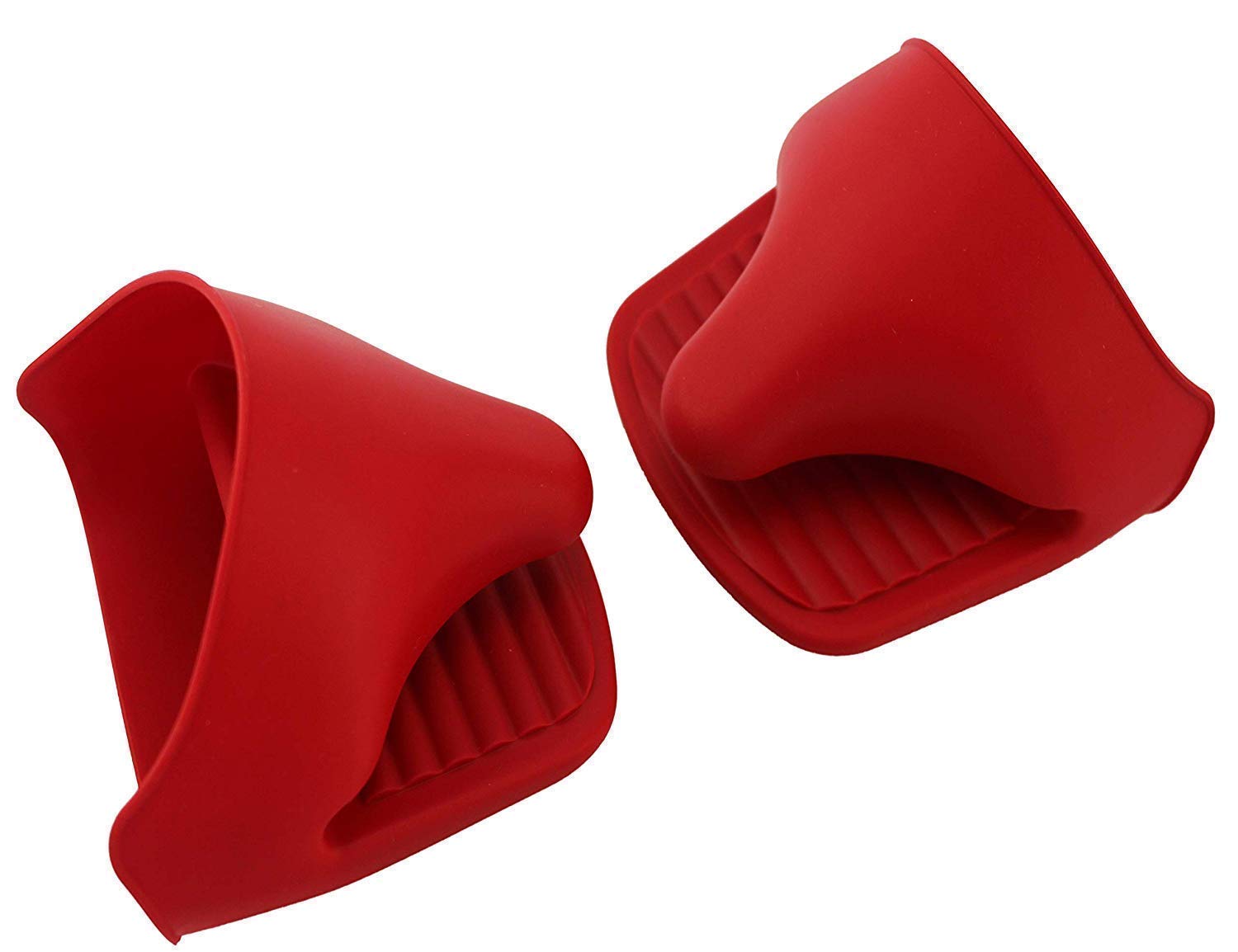 Mobhada Set Of 2 Silicone Pinch Grip Mitten Oven Mitt Gripper Grip Kitchen Potholder Utensil Tool